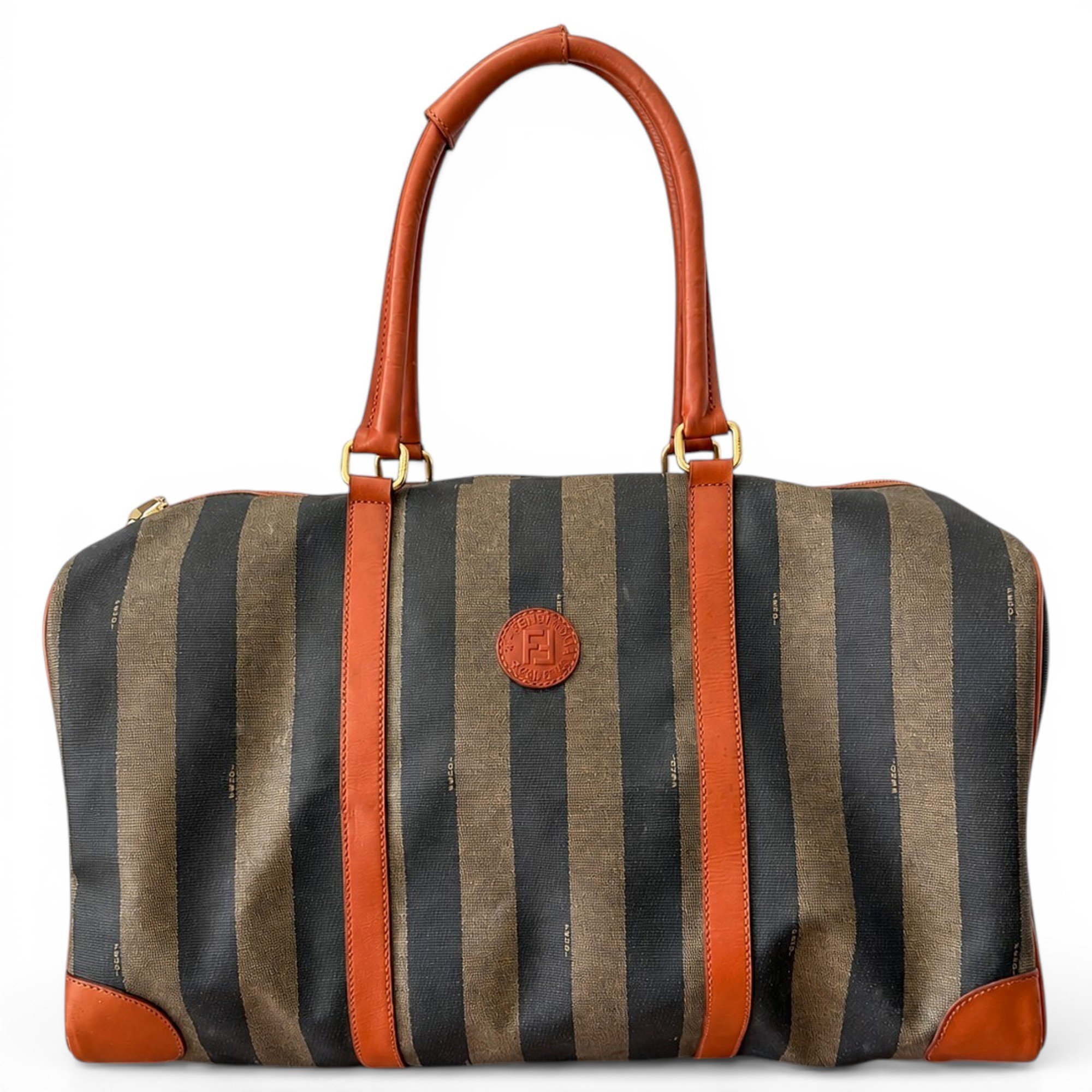 Leather travel bag