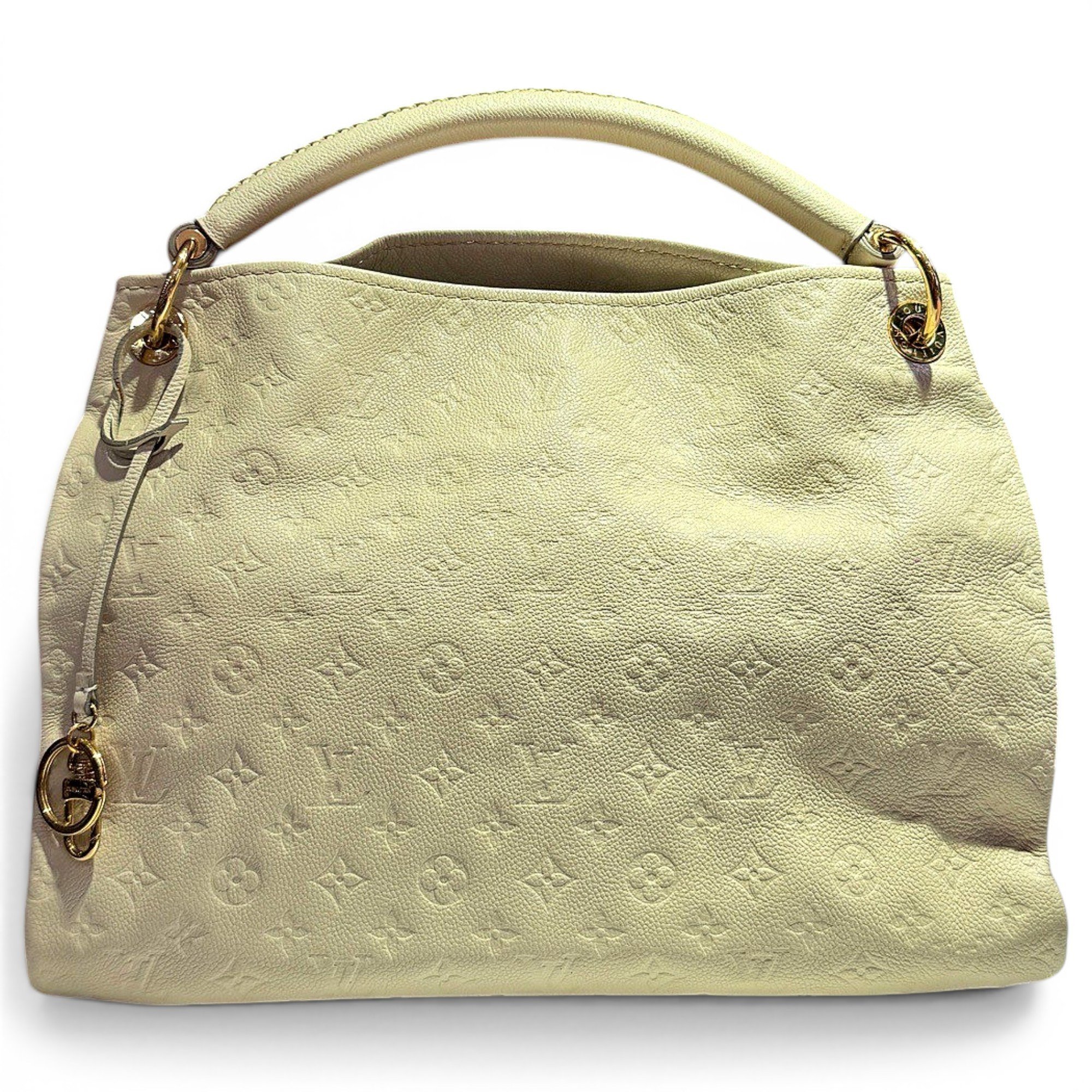 Artsy leather handbag