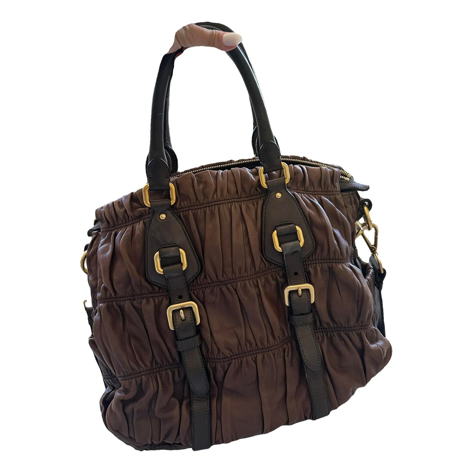 Leather crossbody bag