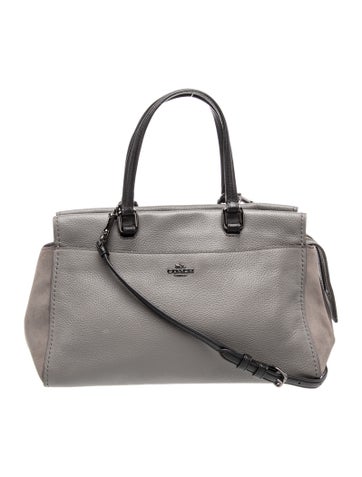 Leather Top Handle Bag