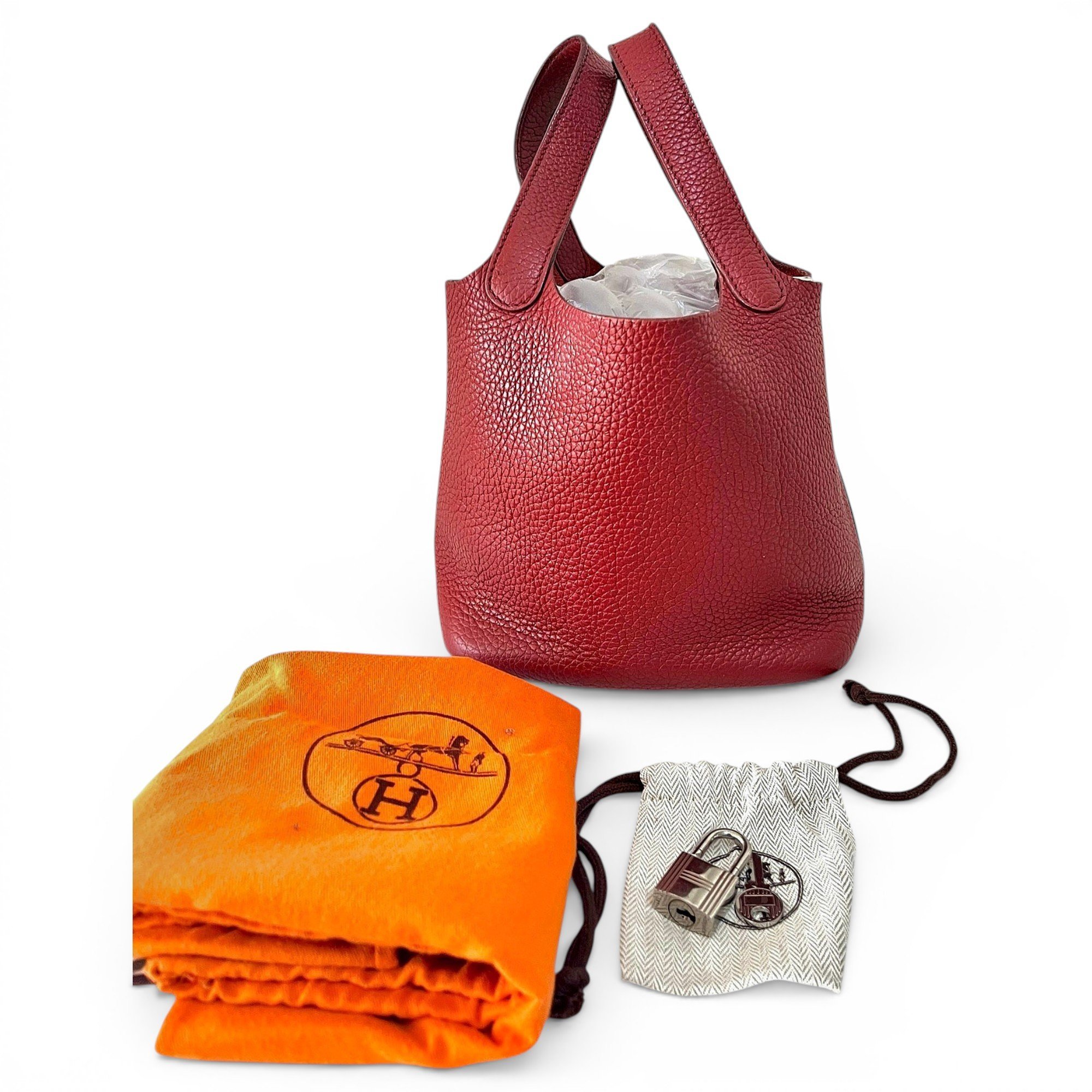 Picotin leather handbag