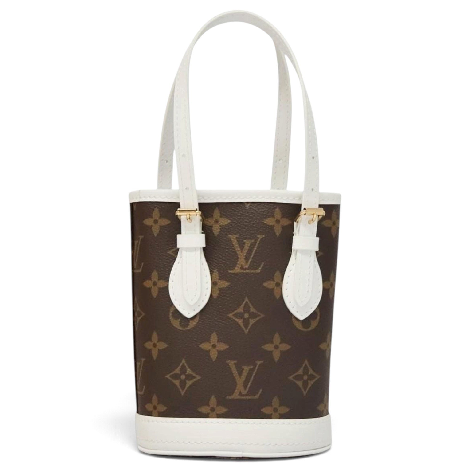 Bucket leather handbag