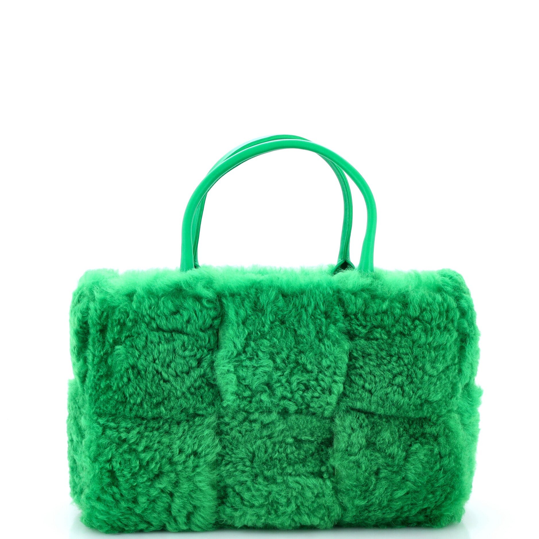 Arco Tote Intrecciato Shearling Small