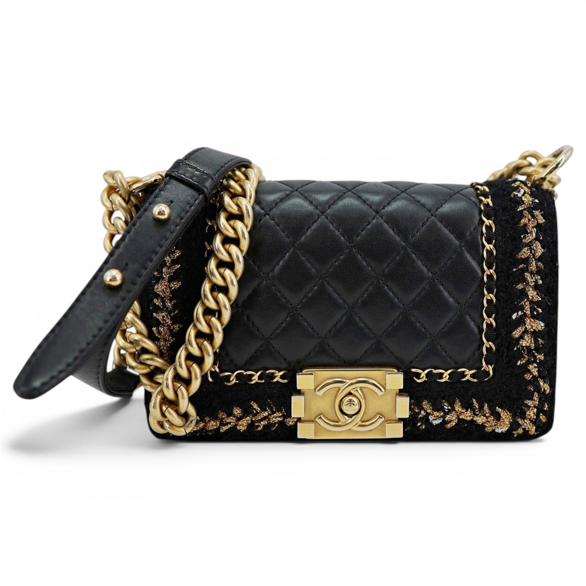 Boy tweed crossbody bag
