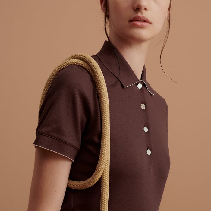 Rouge Sellier Double Jeu Technical Polo