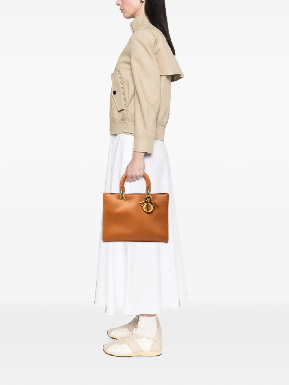 Dior 2002 Large Calfskin Lady Dior satchel