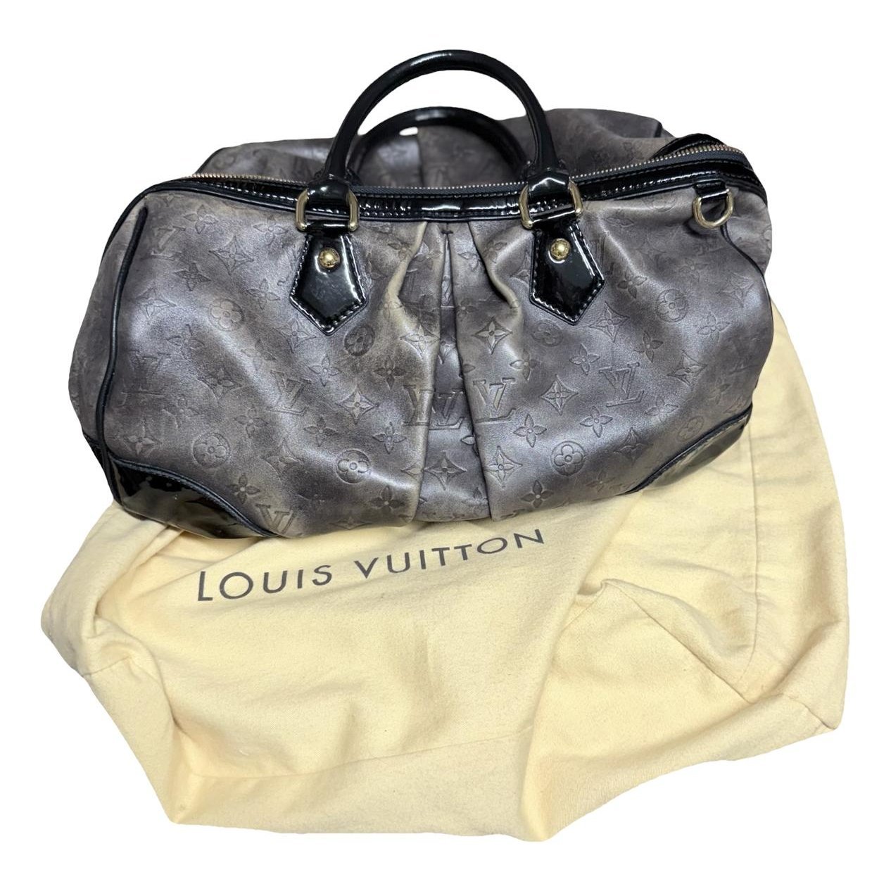 Keepall leather travel bag
