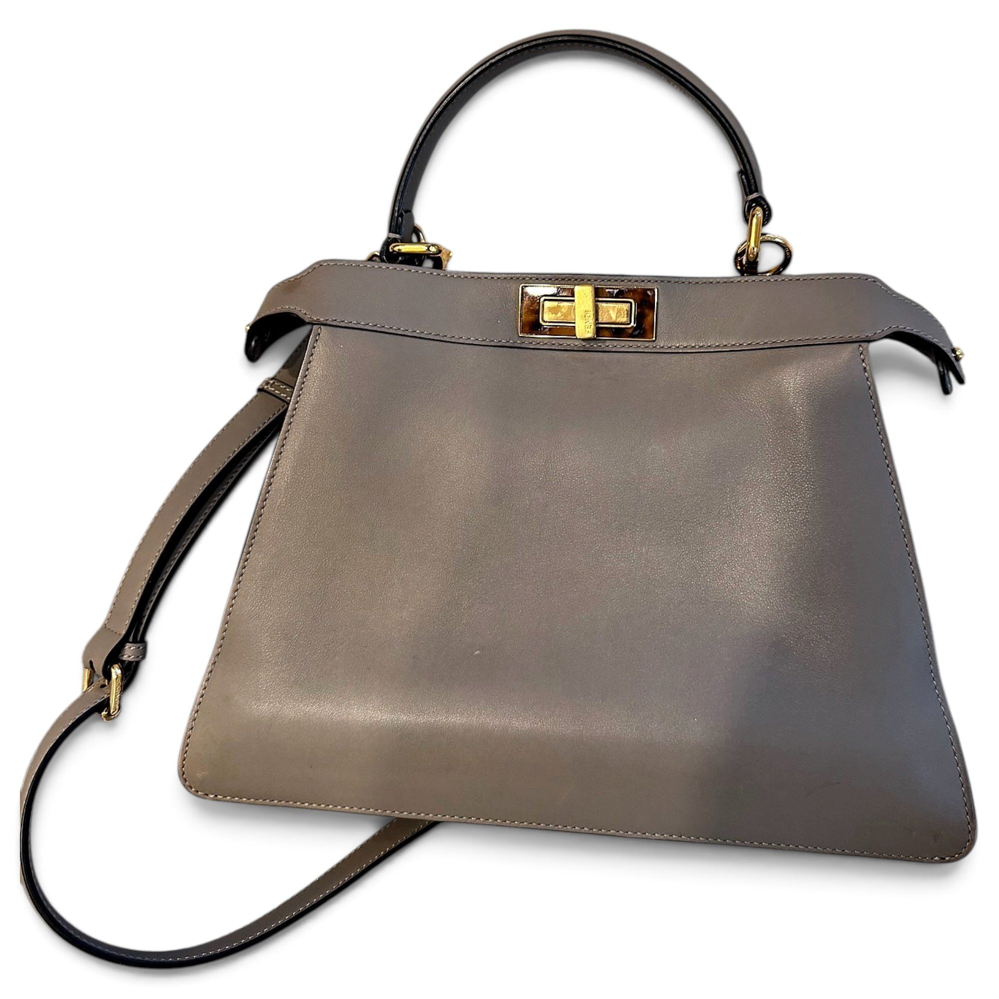 Peekaboo leather handbag
