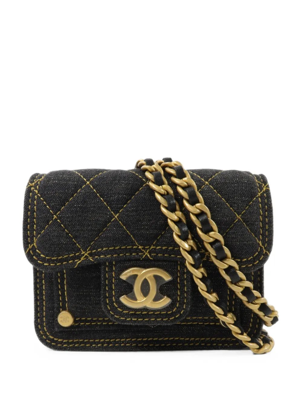 CC turn-lock quilted shoulder bag