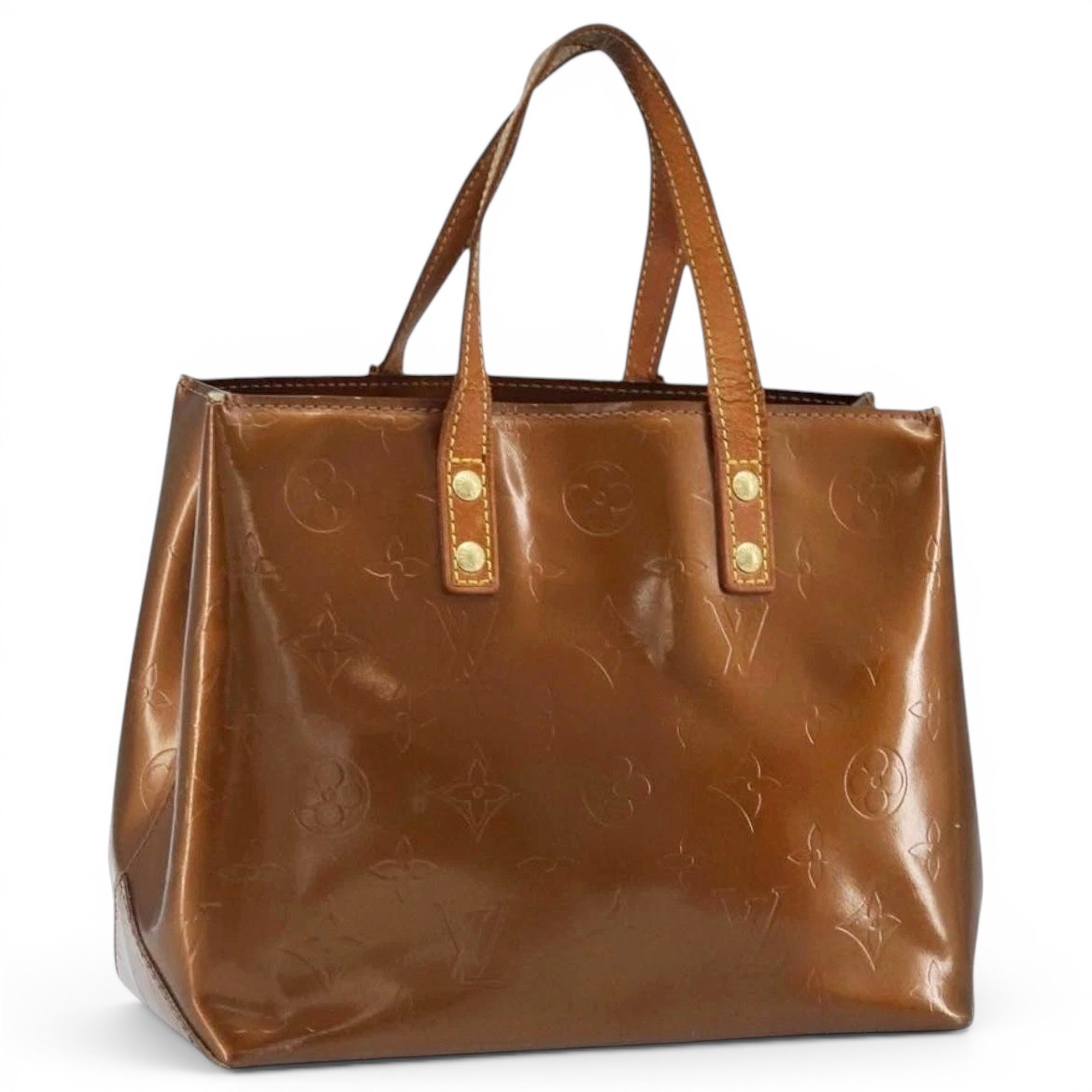 Patent leather handbag