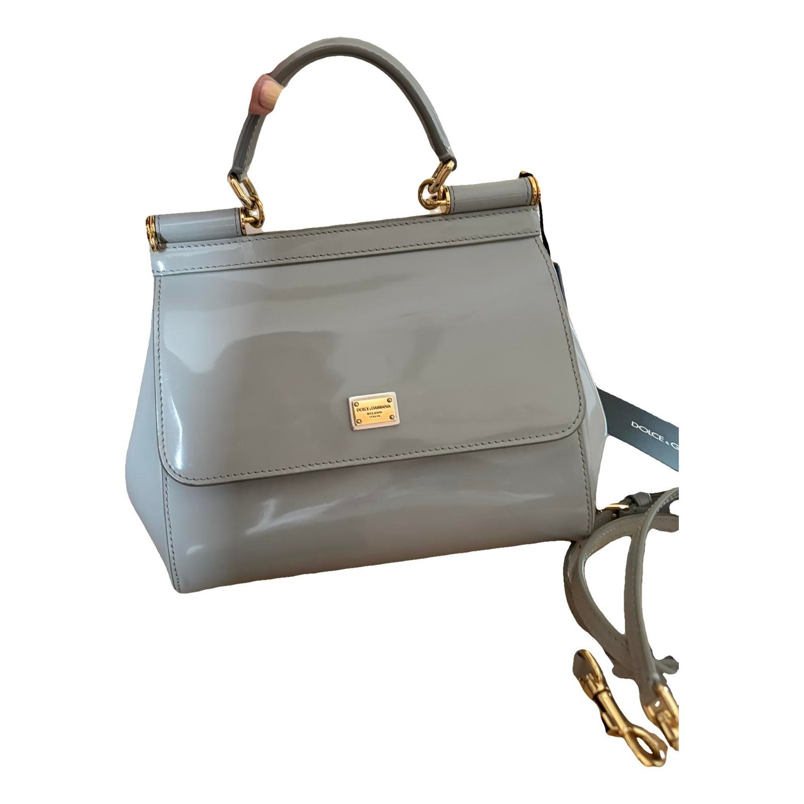 Sicily patent leather handbag
