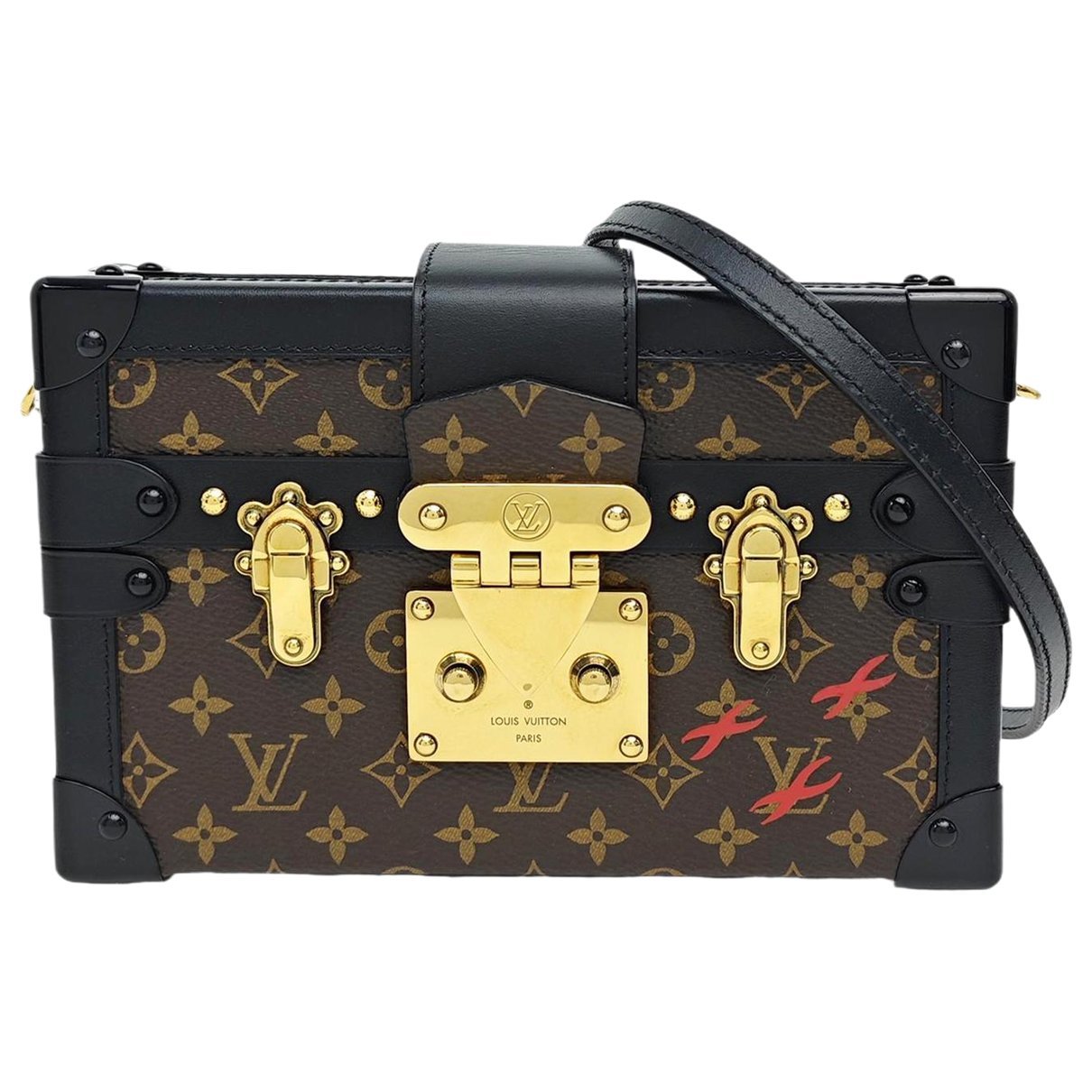 Petite Malle leather handbag