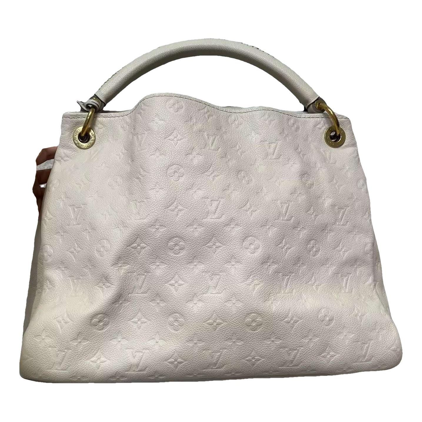 Artsy leather handbag