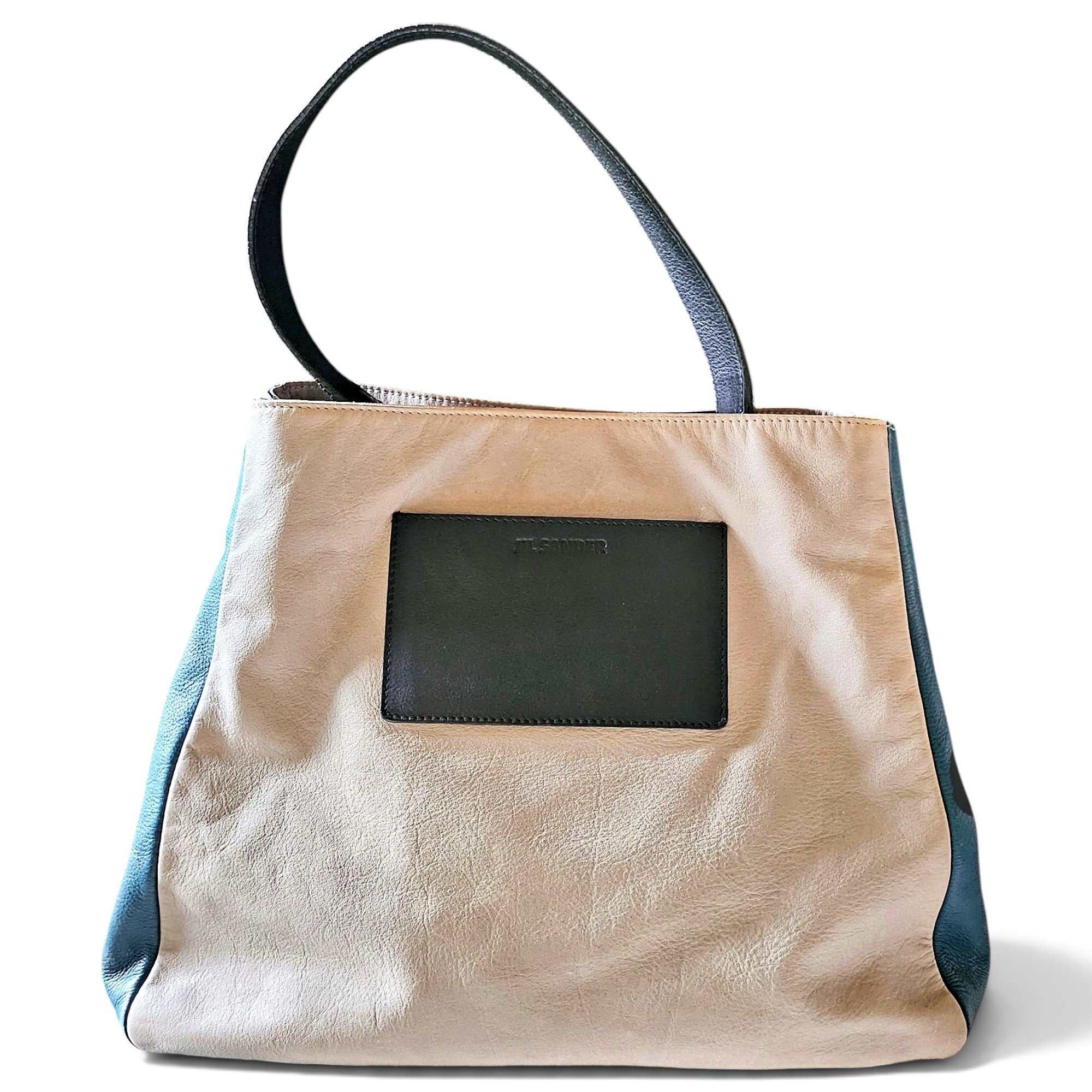 Shopper leather tote