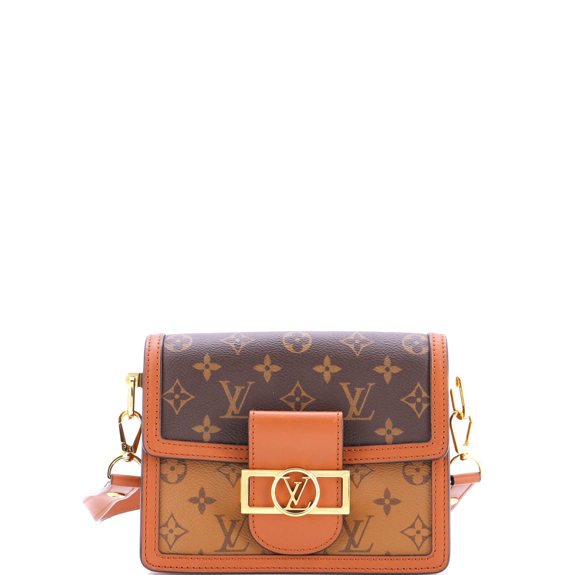 Louis Vuitton Dauphine Shoulder Bag Reverse Monogram Canvas Mini