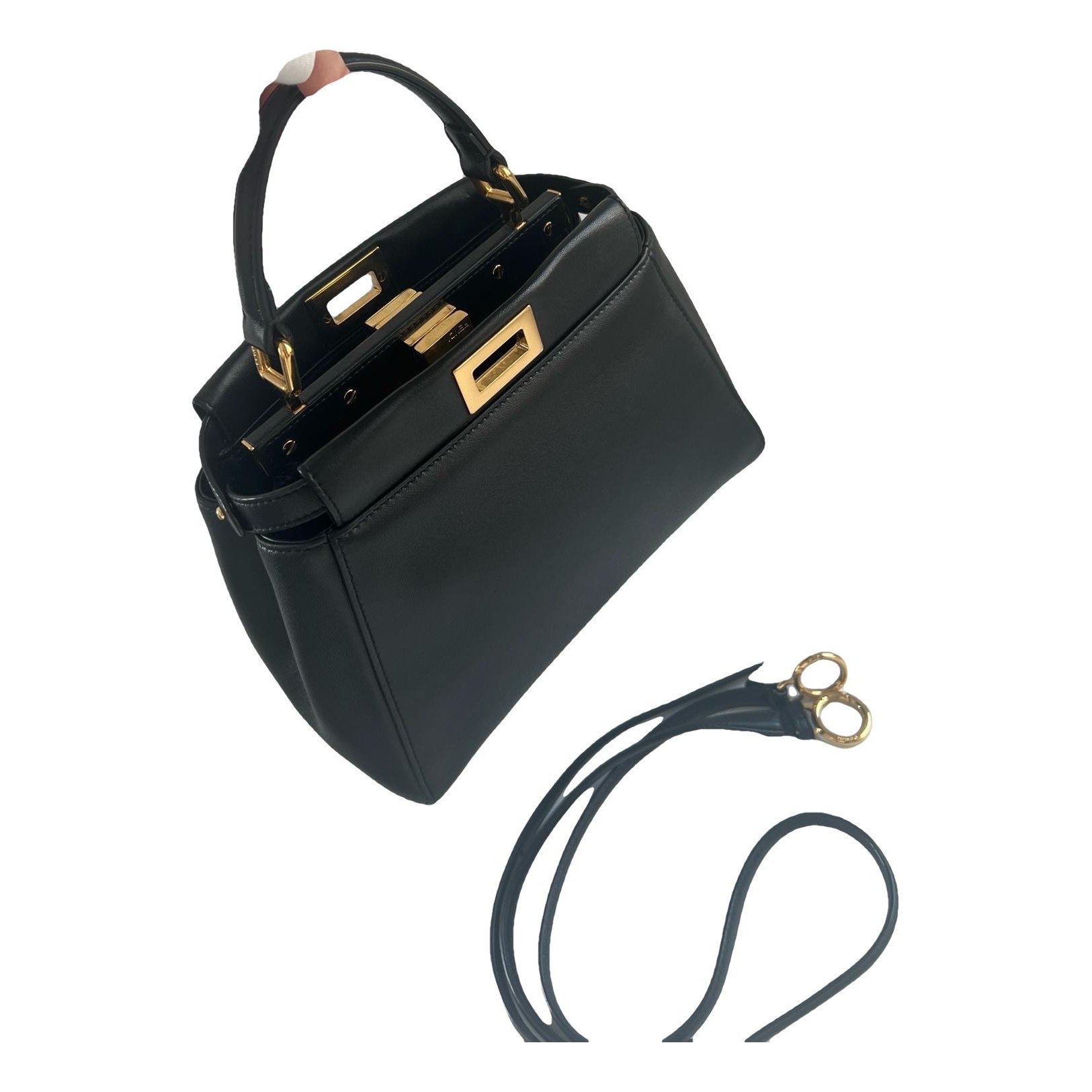 Peekaboo leather handbag