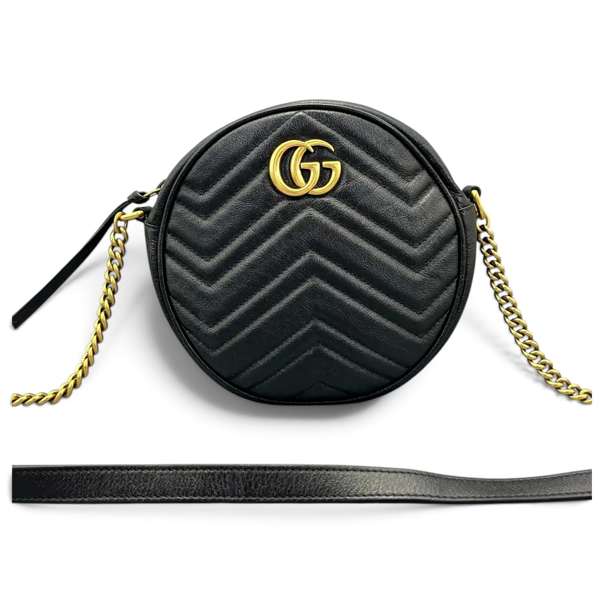 GG Marmont Circle leather crossbody bag