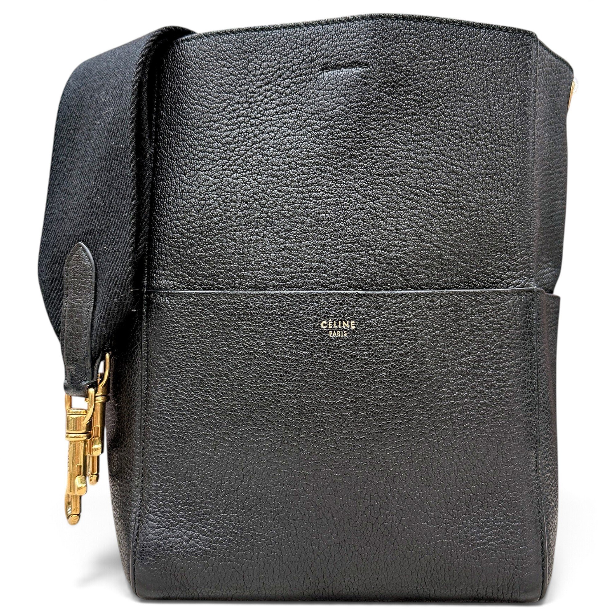 Seau Sangle leather handbag