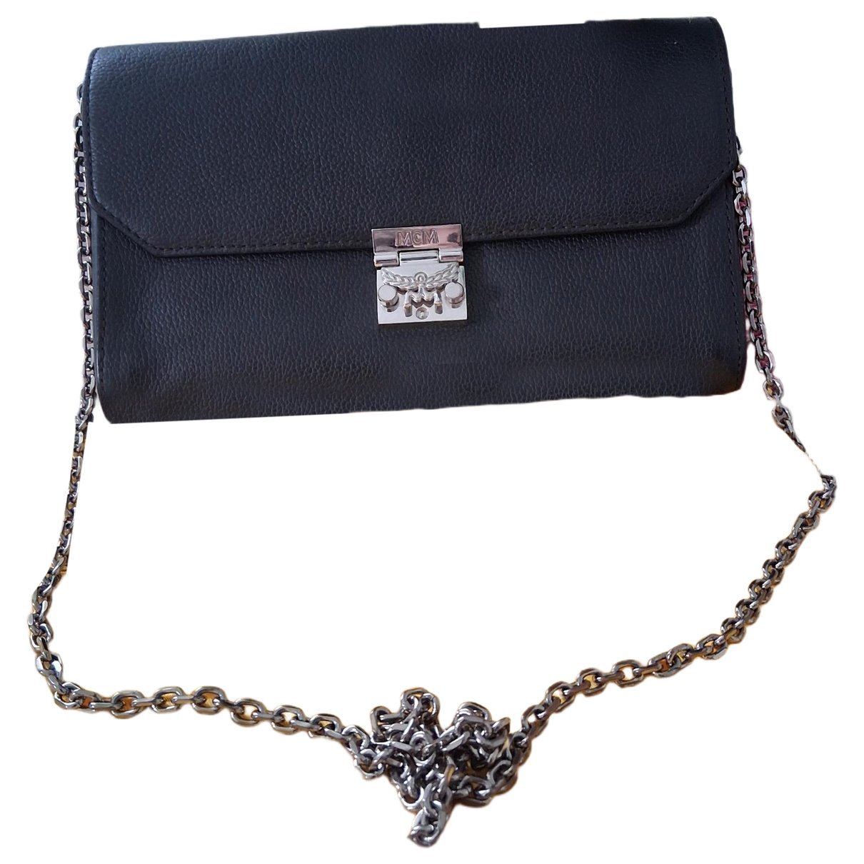 Millie leather clutch bag