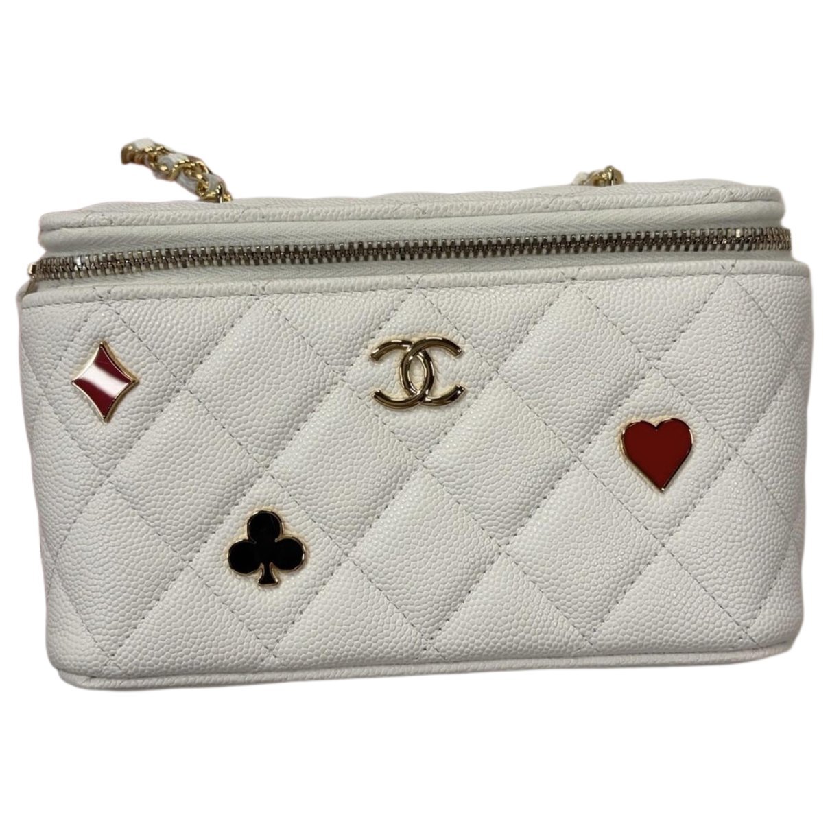 Vanity leather handbag
