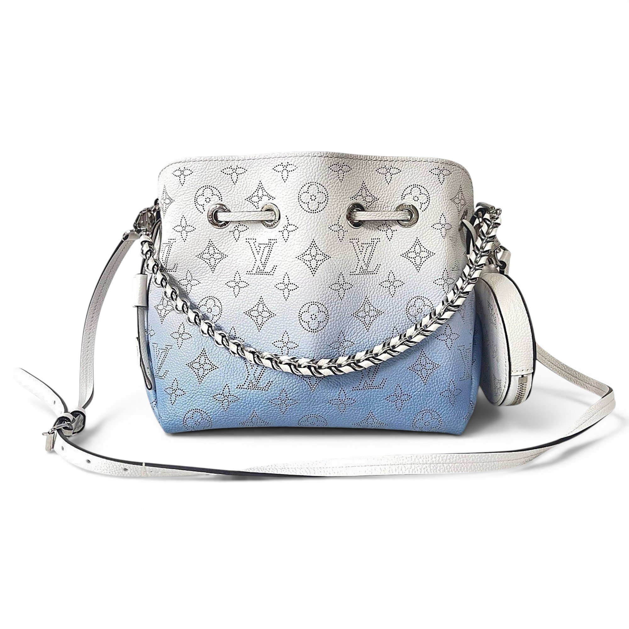 Bucket leather handbag