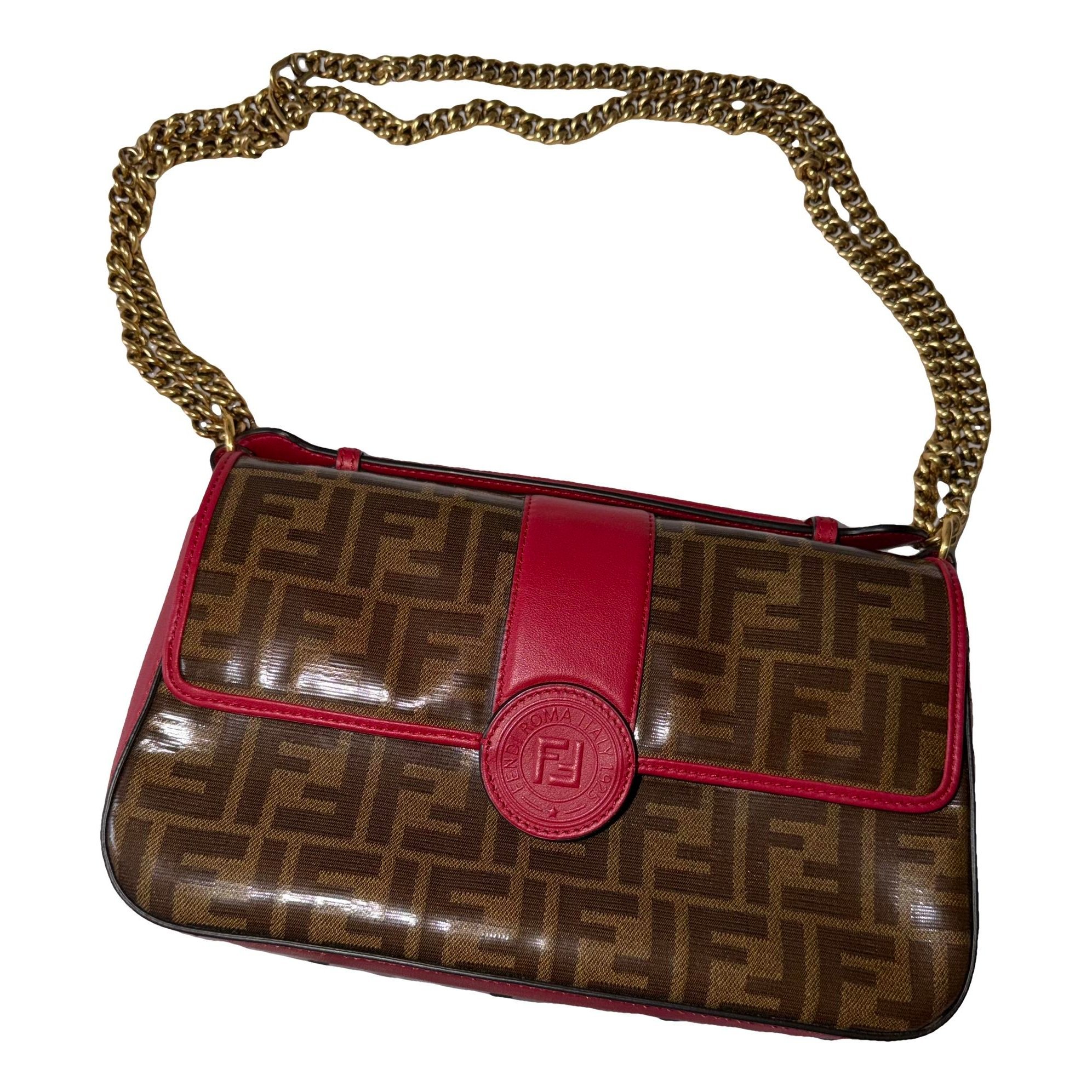 Double F leather handbag
