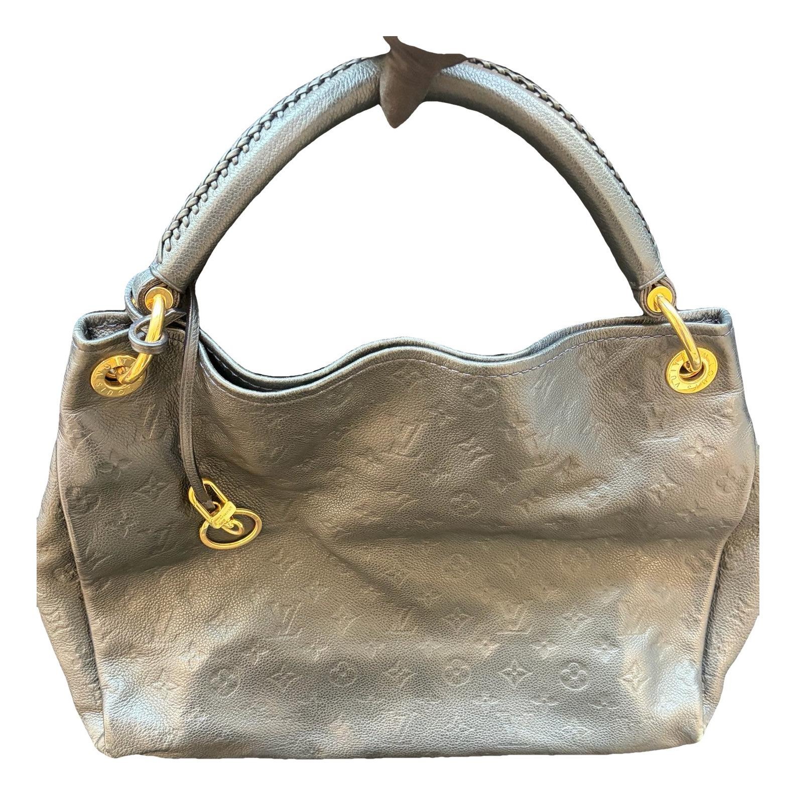 Artsy leather handbag