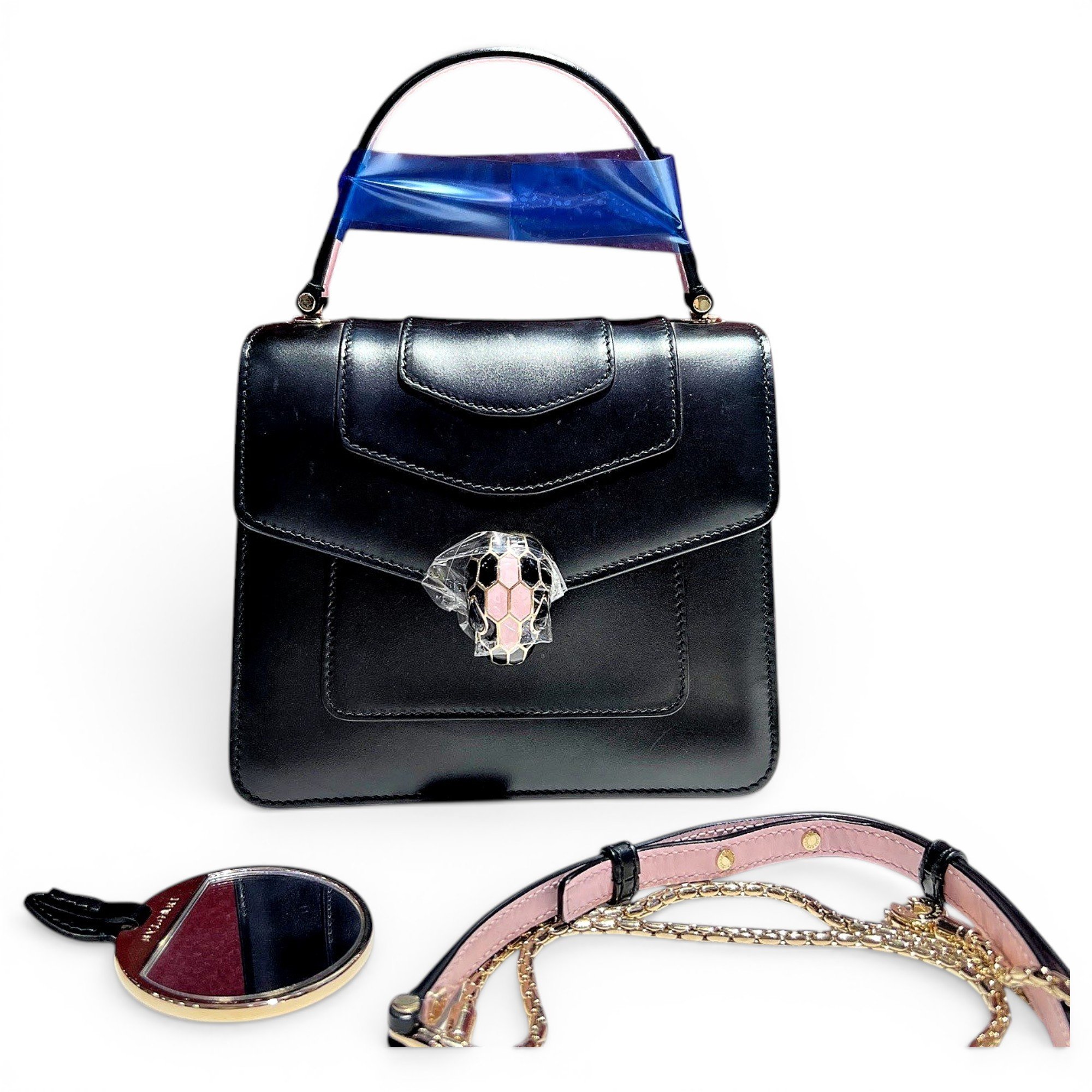 Serpenti leather handbag