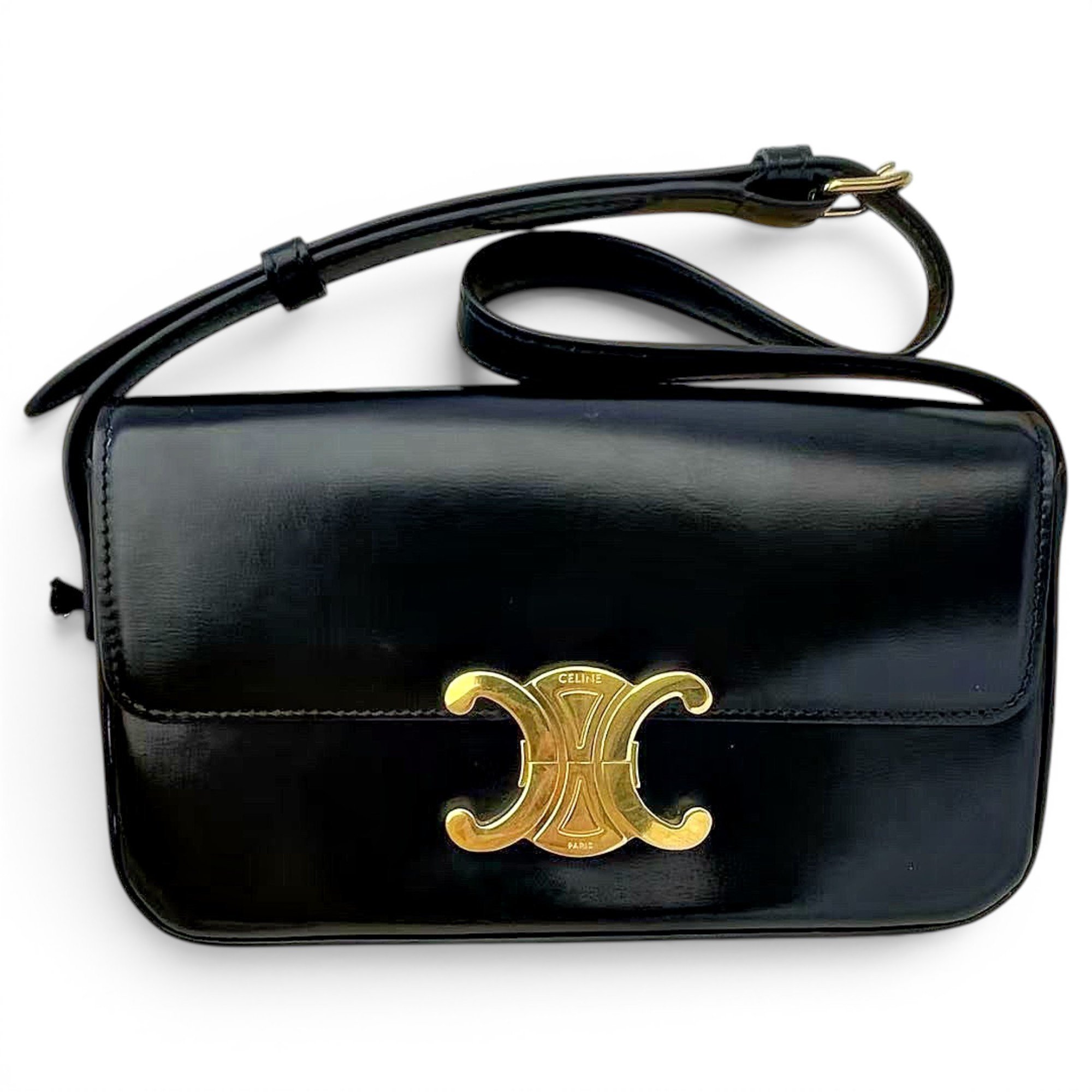 Triomphe Long leather handbag