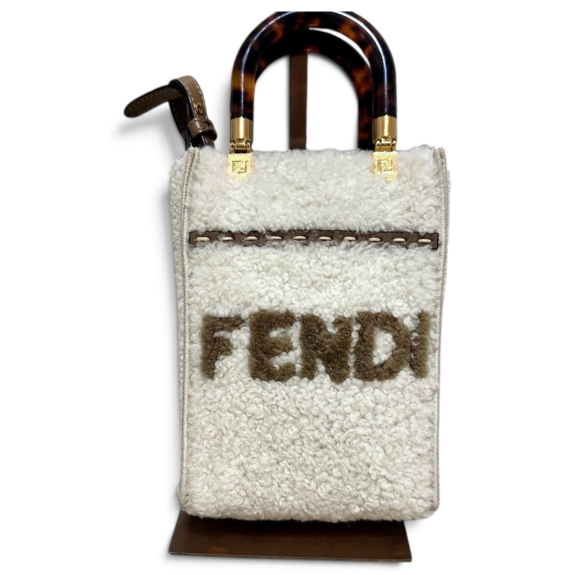 Fendi Sunshine faux fur mini bag