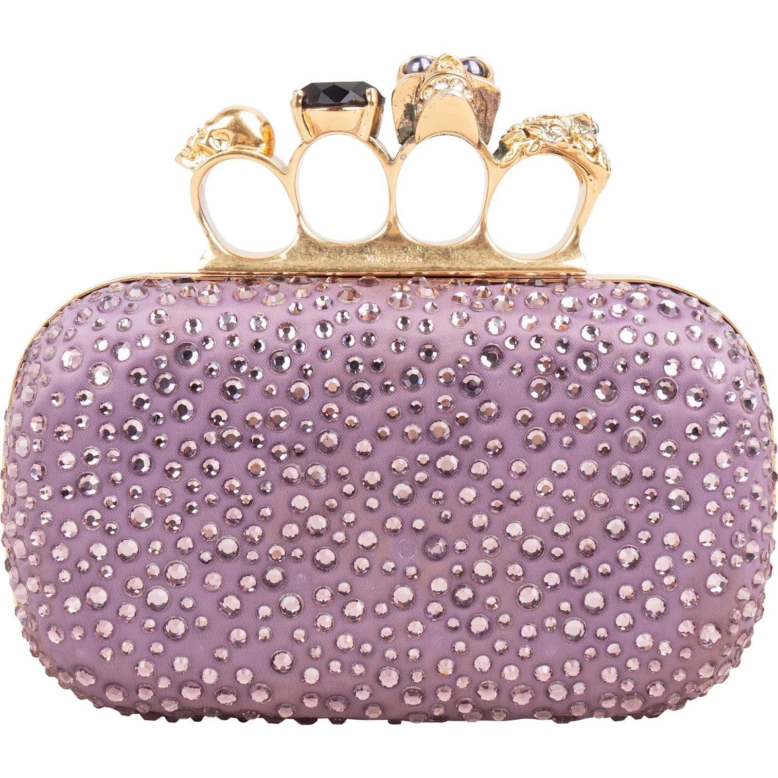 Knuckle cloth clutch bag