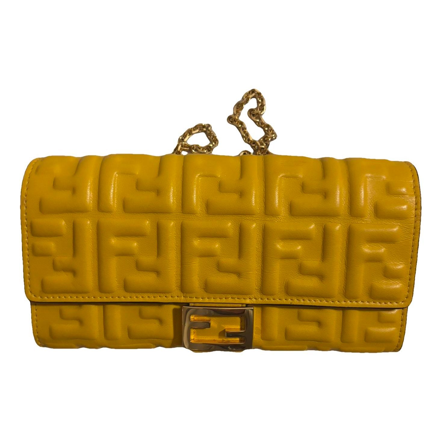 Baguette Chain leather handbag
