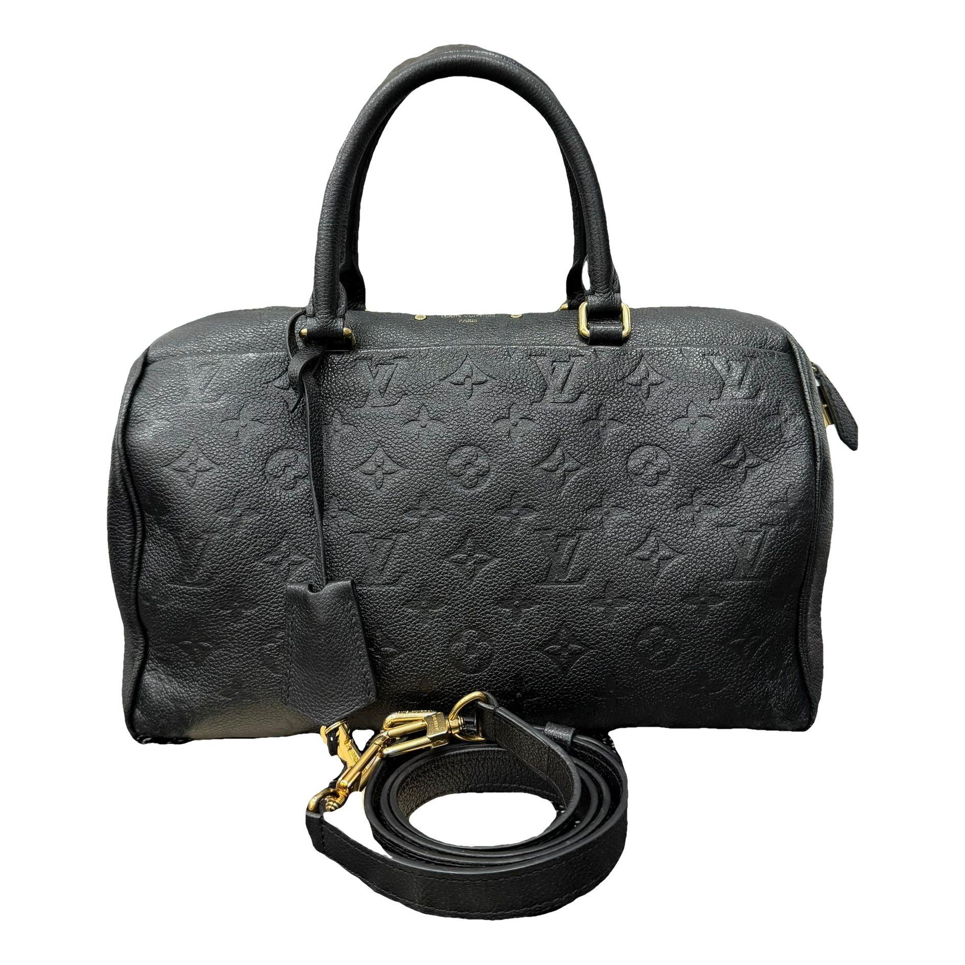 Speedy leather handbag
