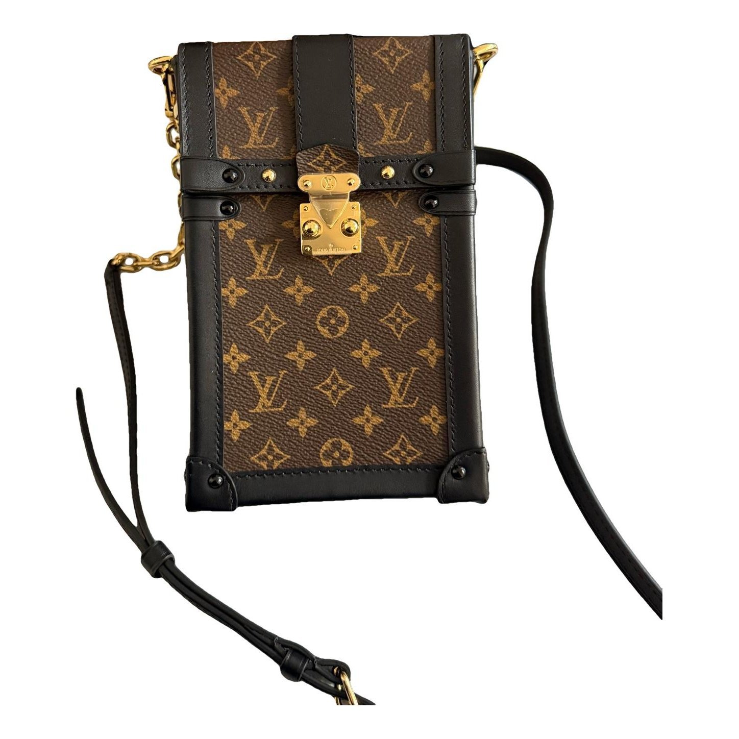 Louis Vuitton Pochette Trunk Verticale leather handbag