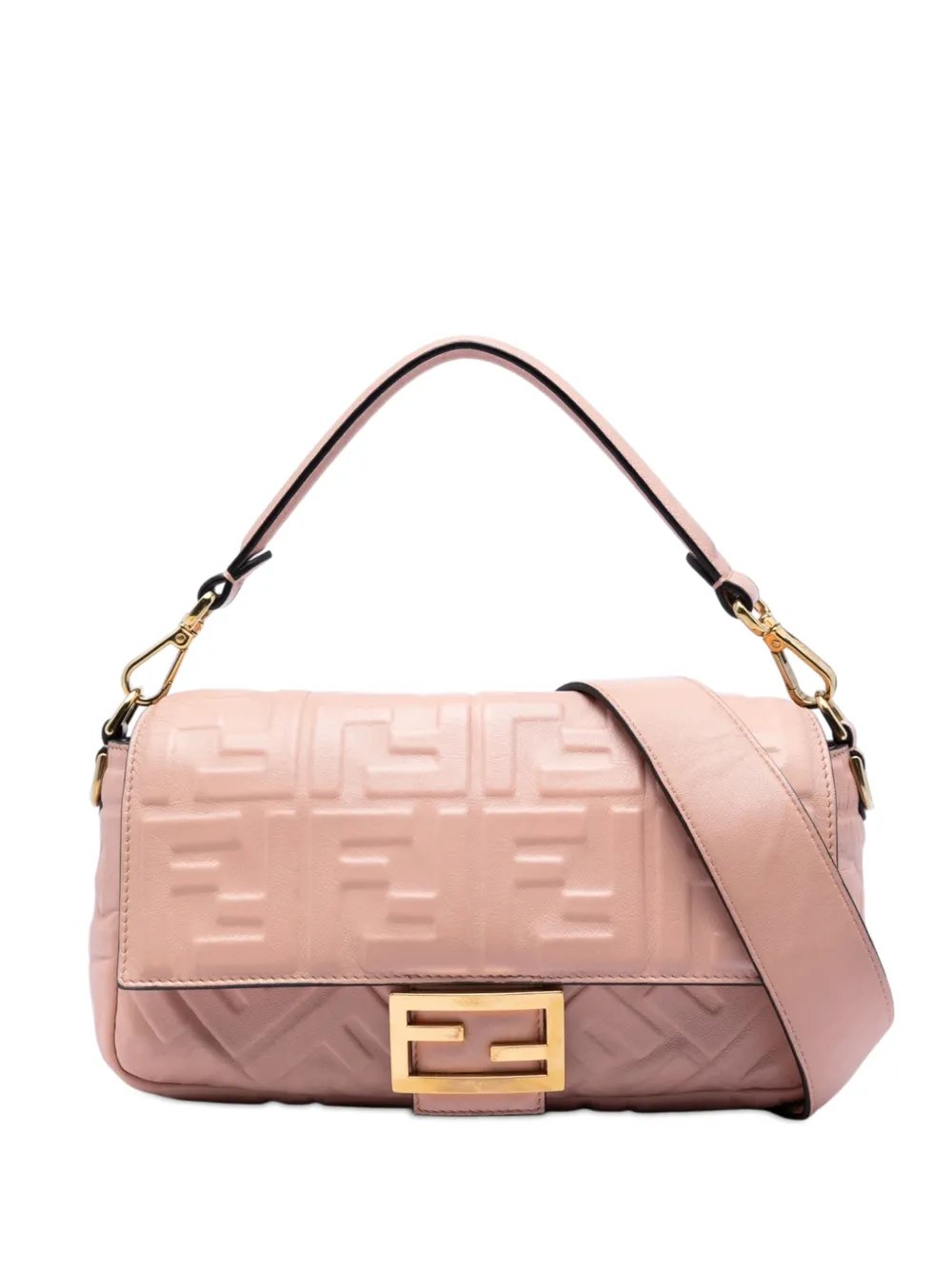 2010-2026 Zucca Embossed Leather Baguette satchel