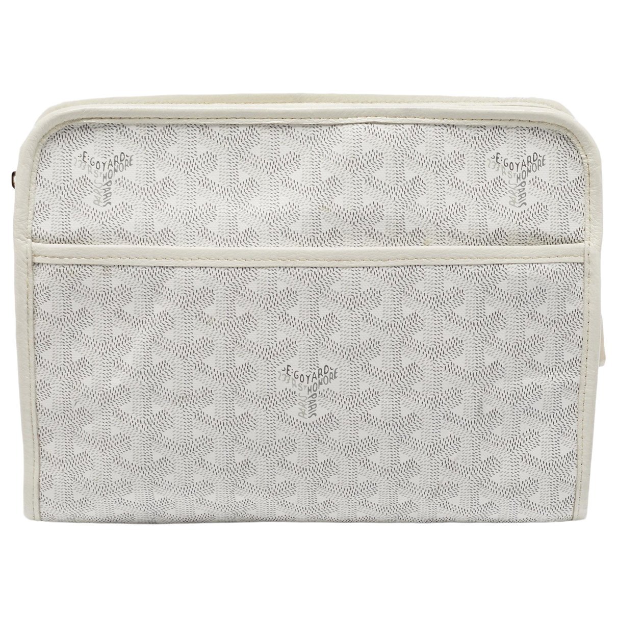 Leather clutch bag