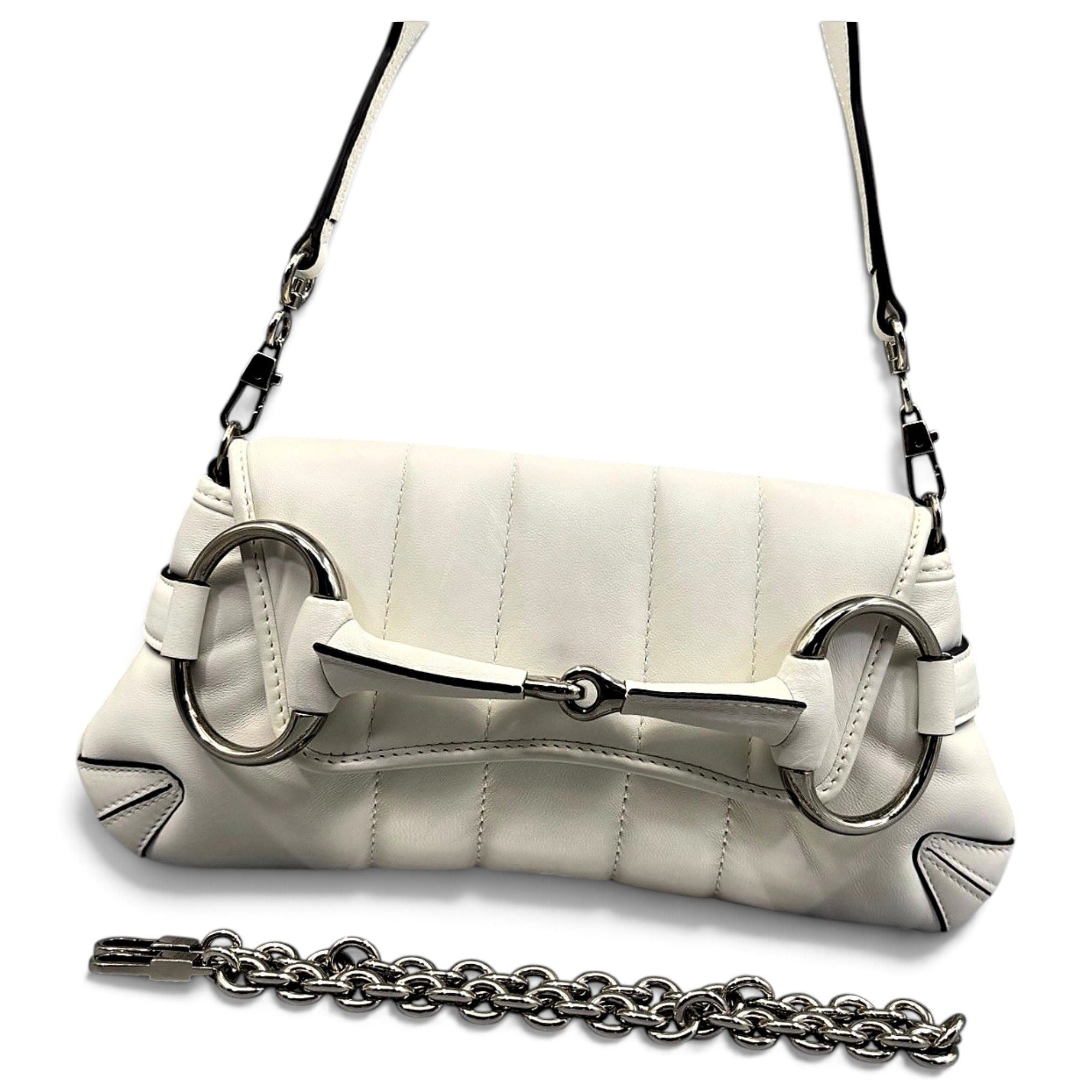Horsebit Chain leather handbag