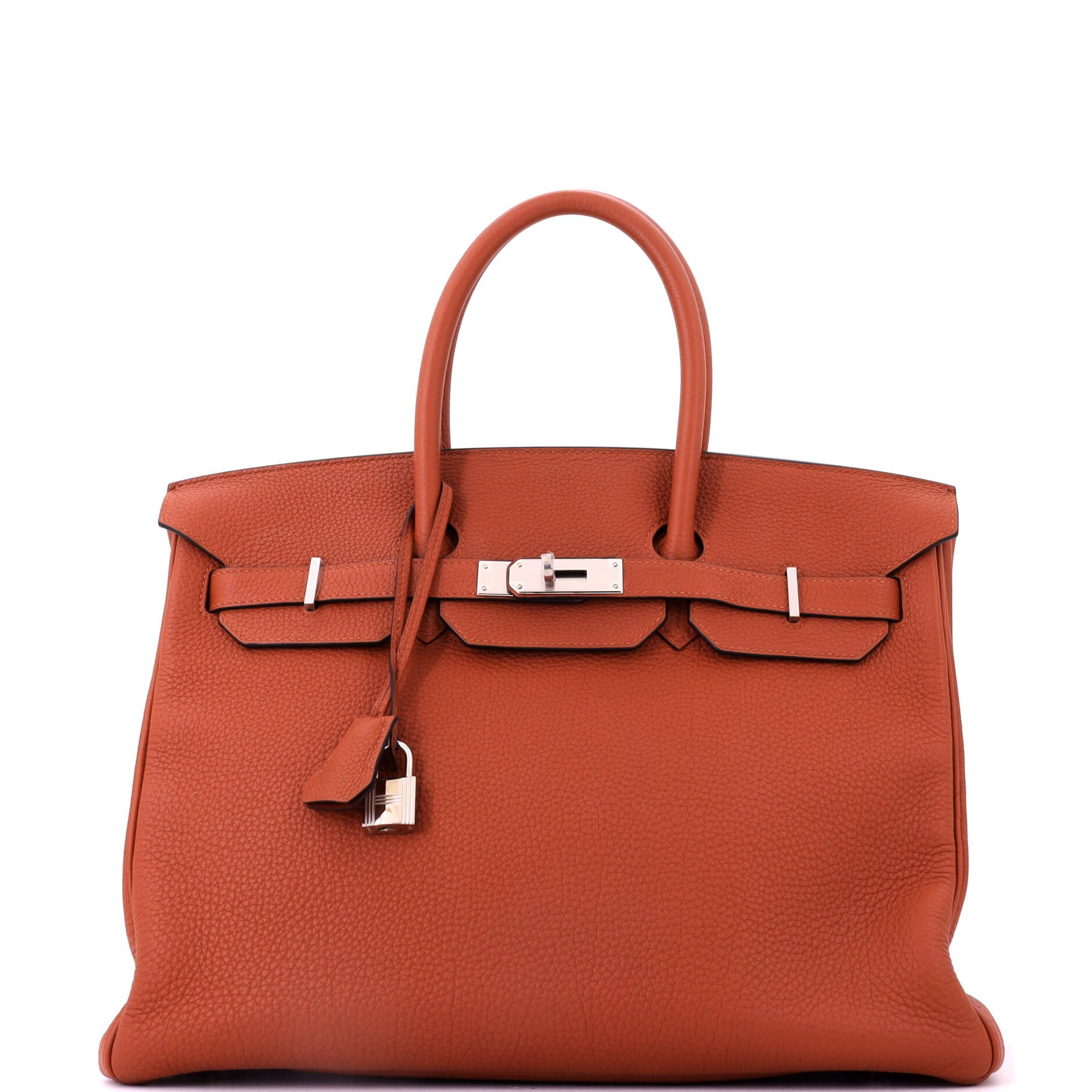 Hermes Birkin Handbag Cuivre Togo with Palladium Hardware 35