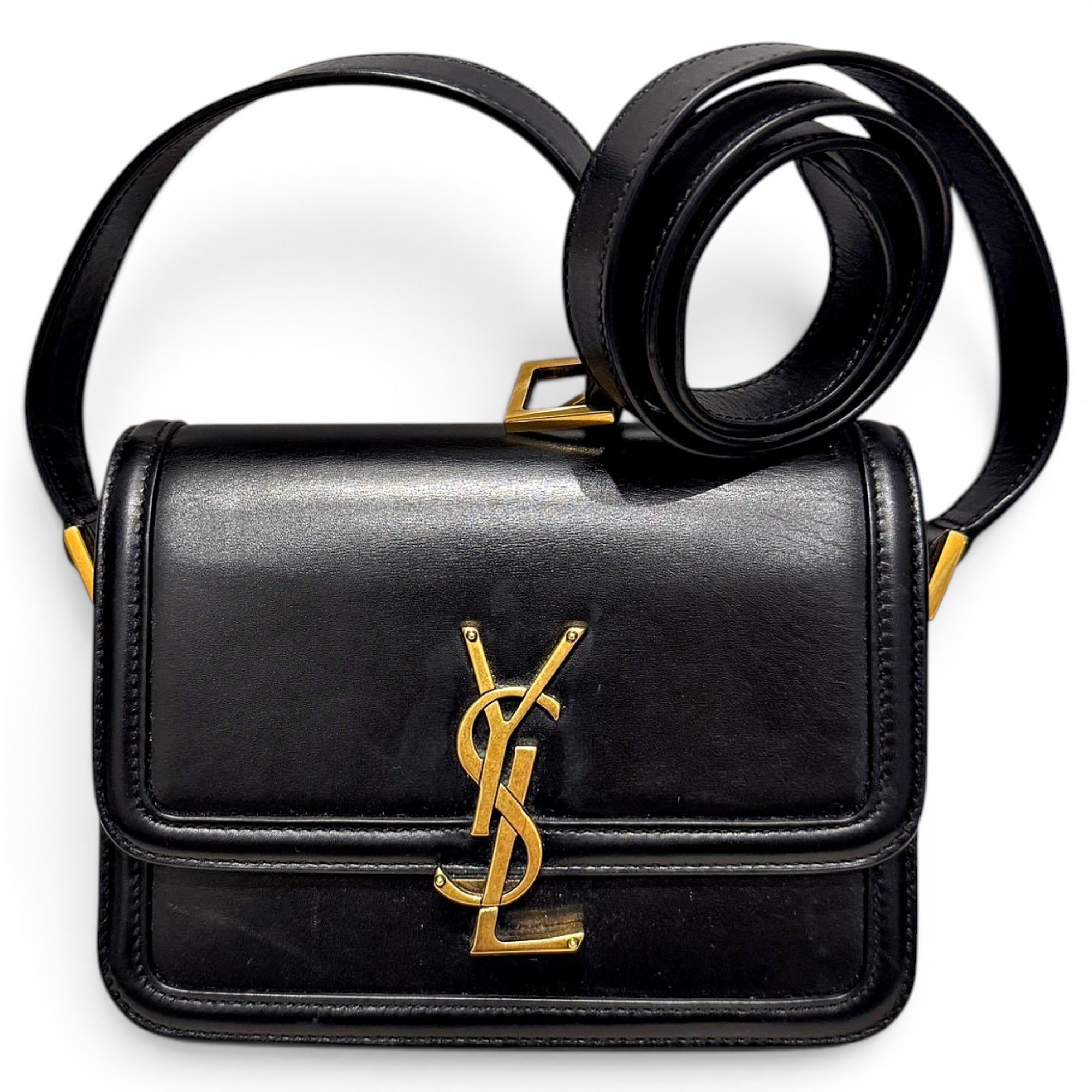 Solférino leather handbag