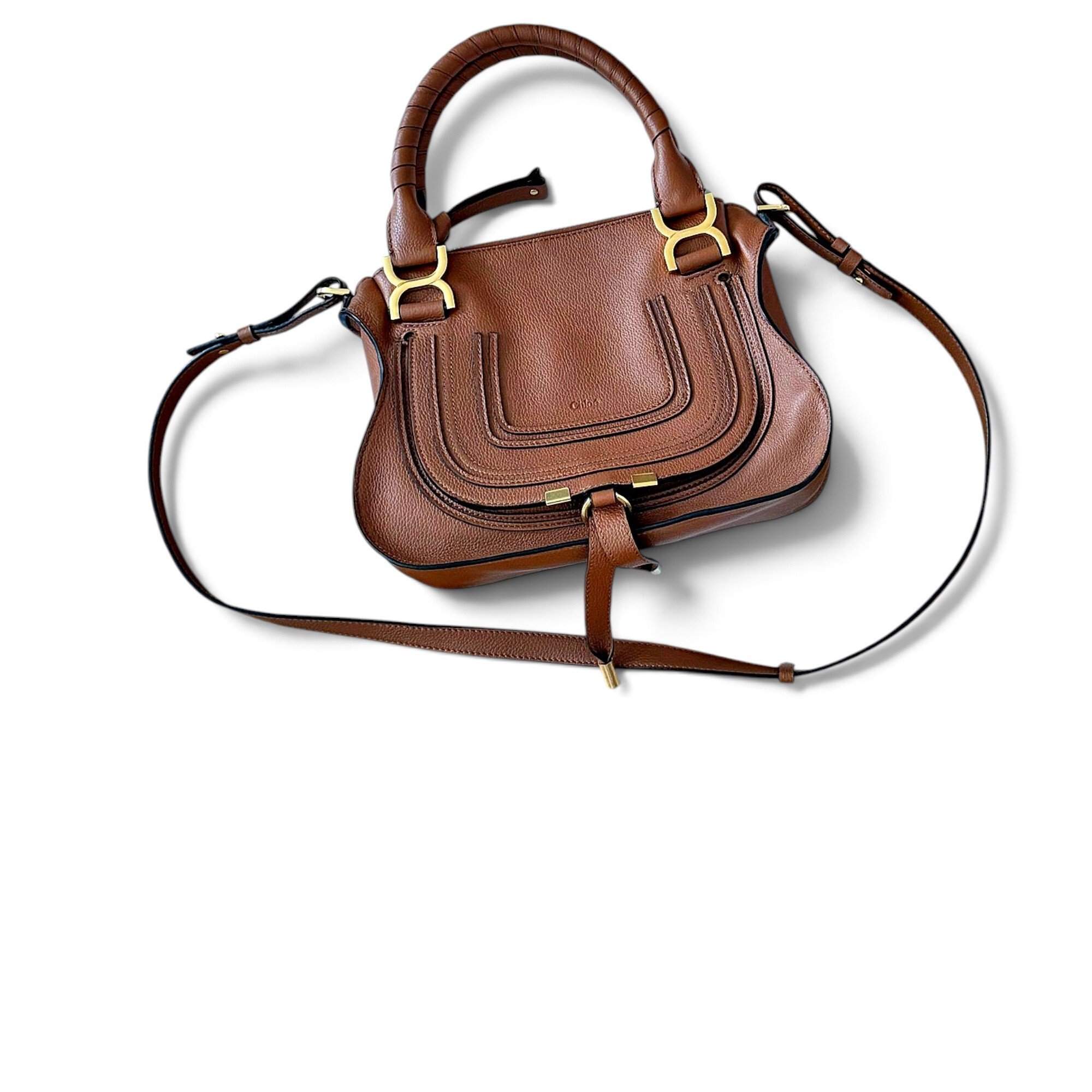 Marcie leather satchel