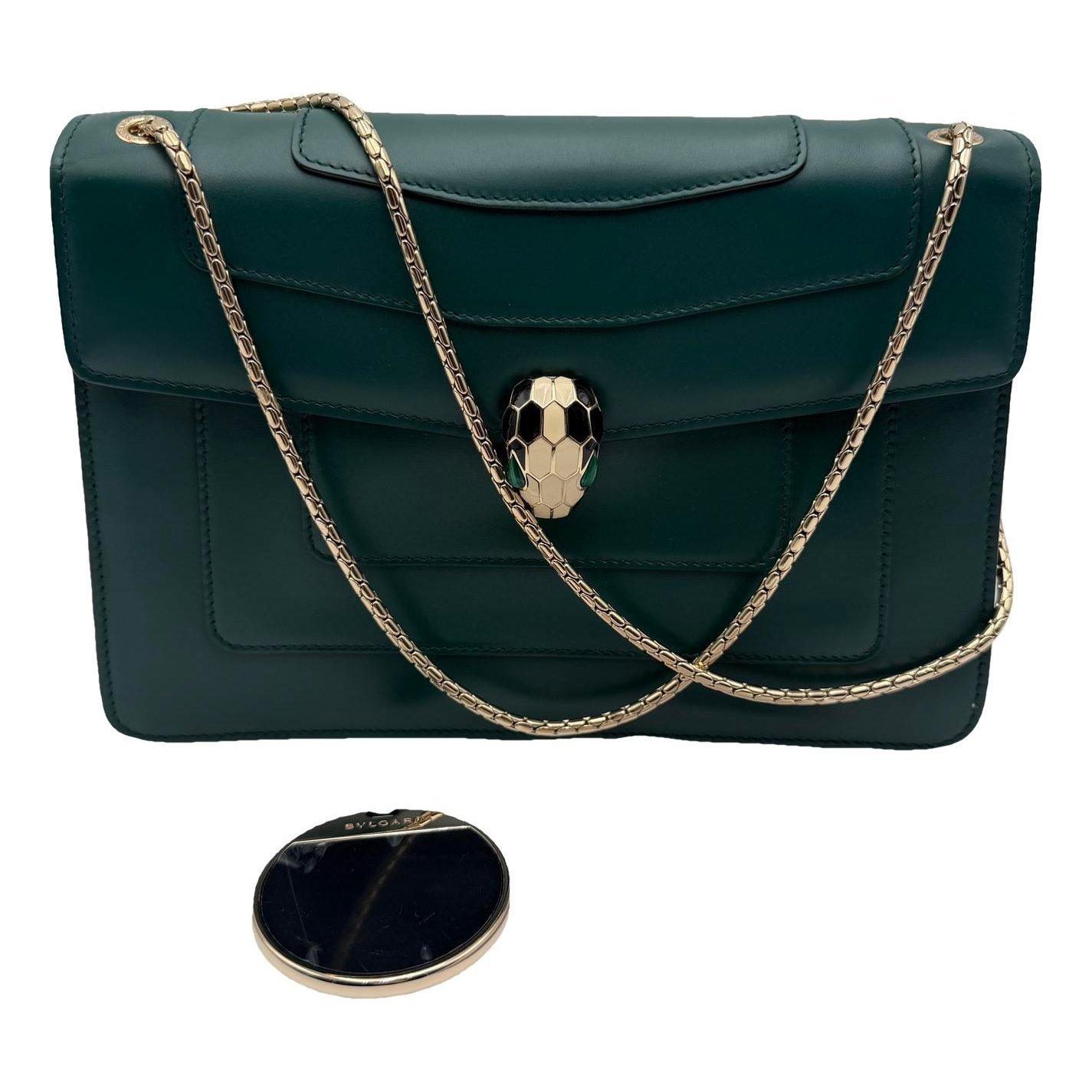 Serpenti leather handbag