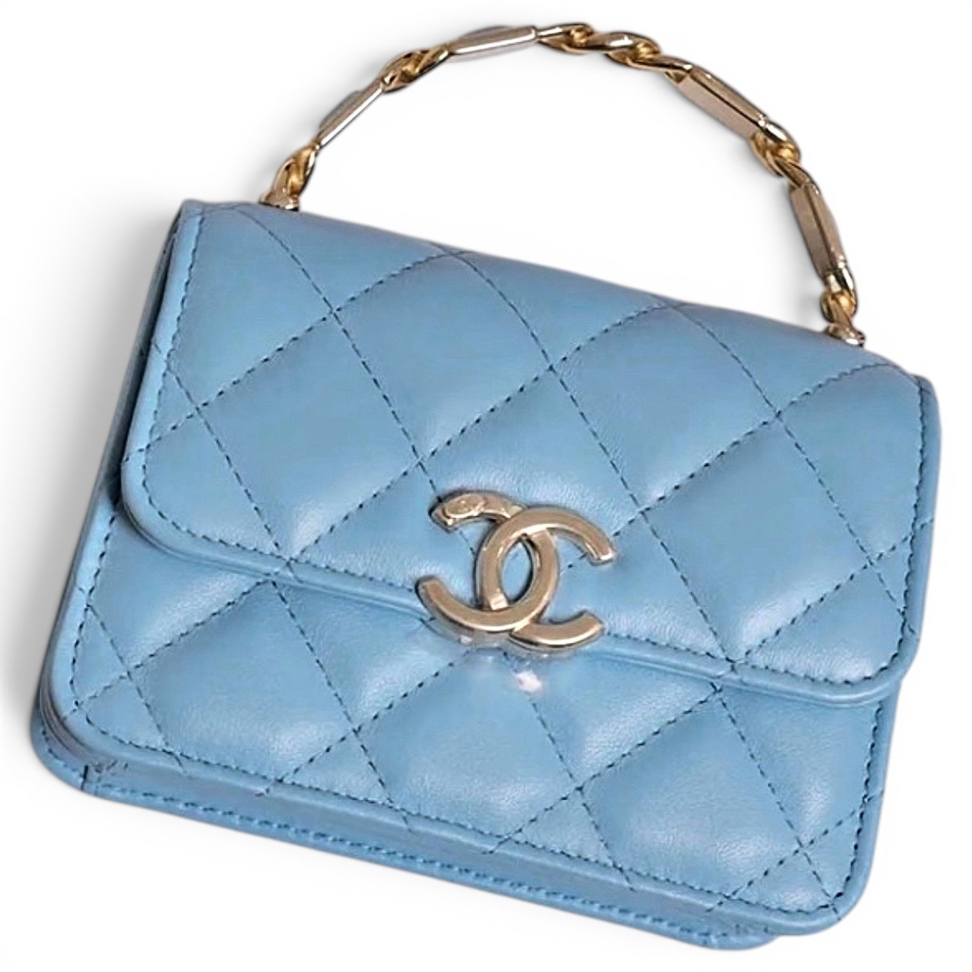 Wallet On Chain leather crossbody bag