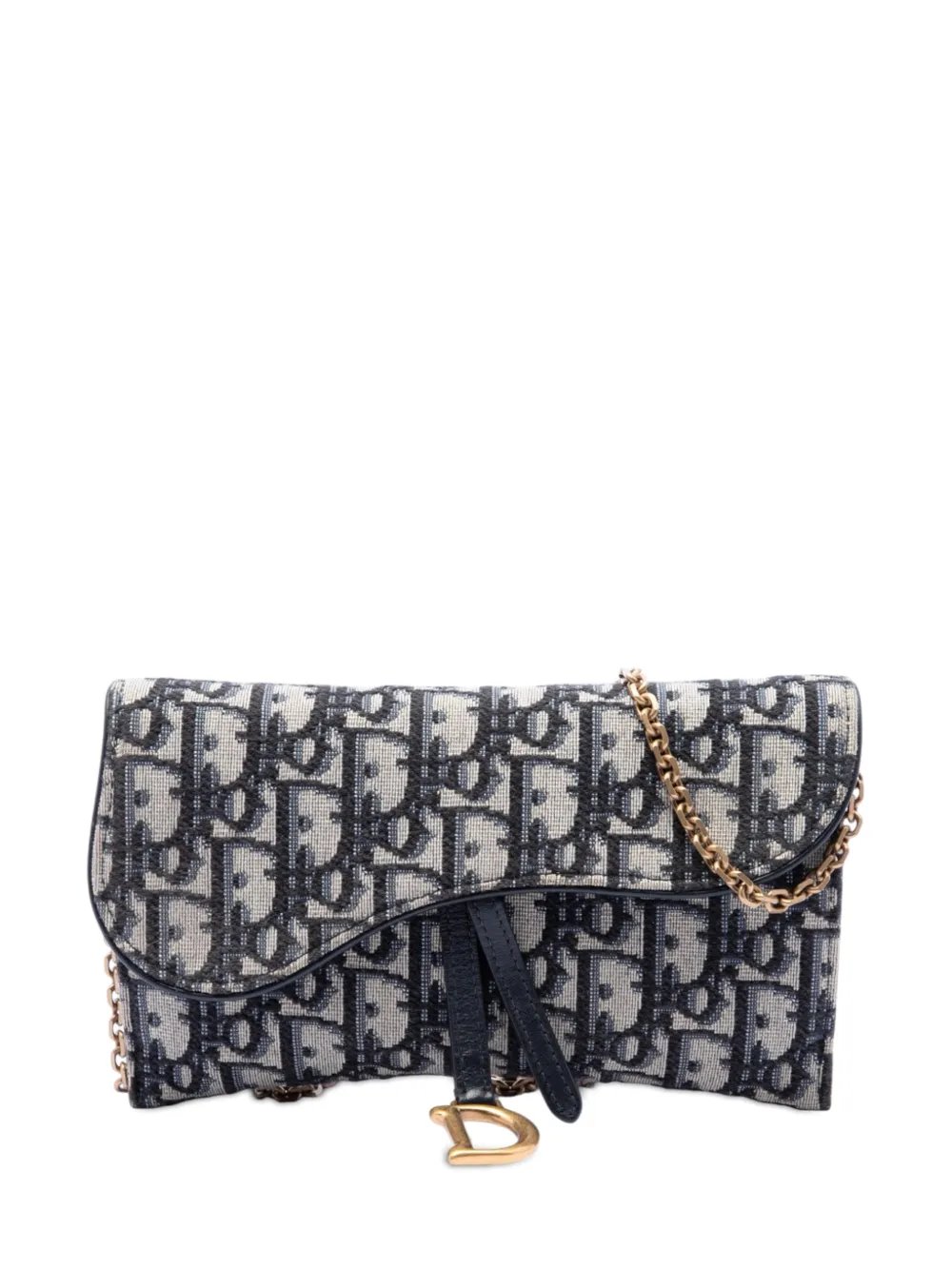 2020 Oblique Canvas Saddle Wallet On Chain crossbody bag