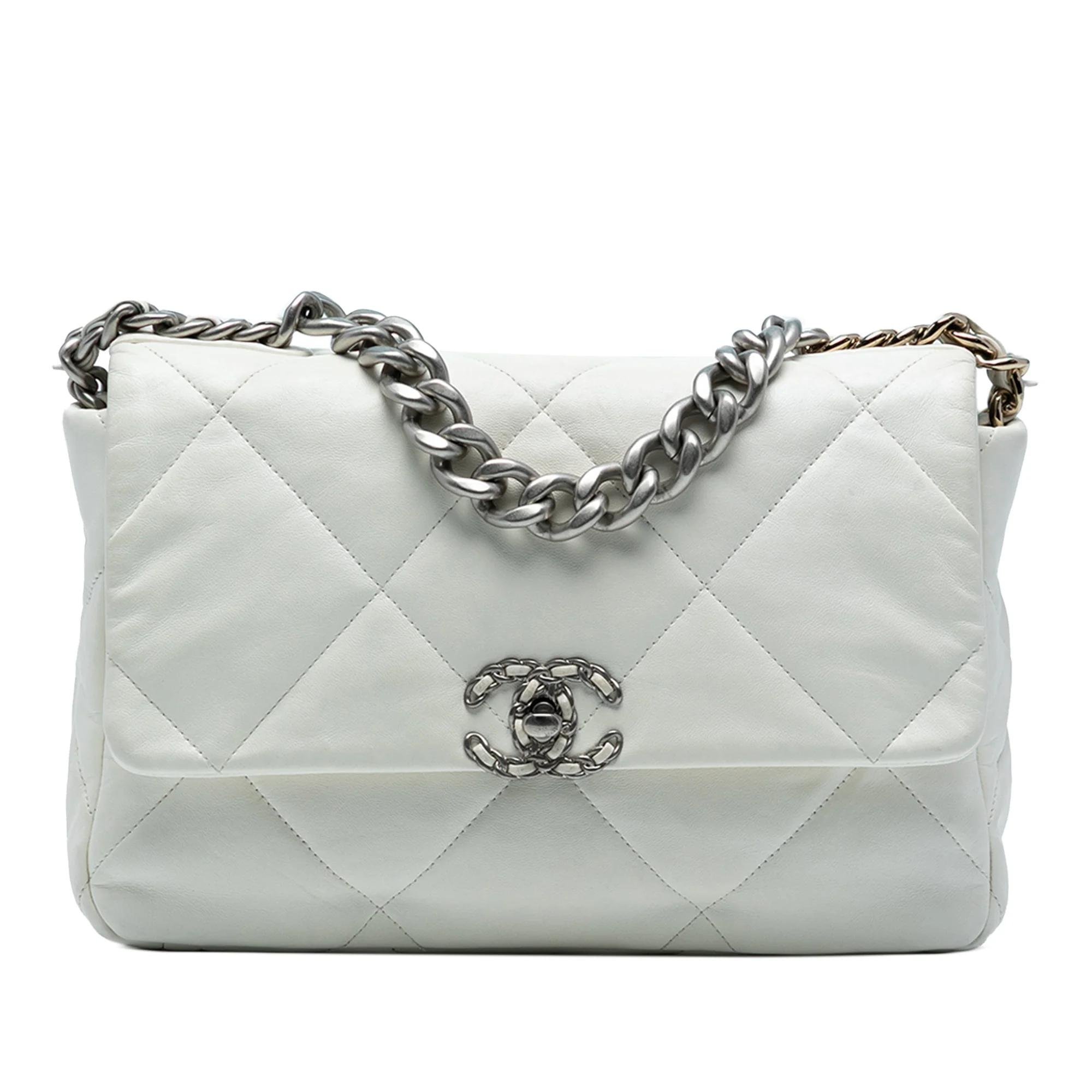 Wallet On Chain Boy Half Flap leather handbag