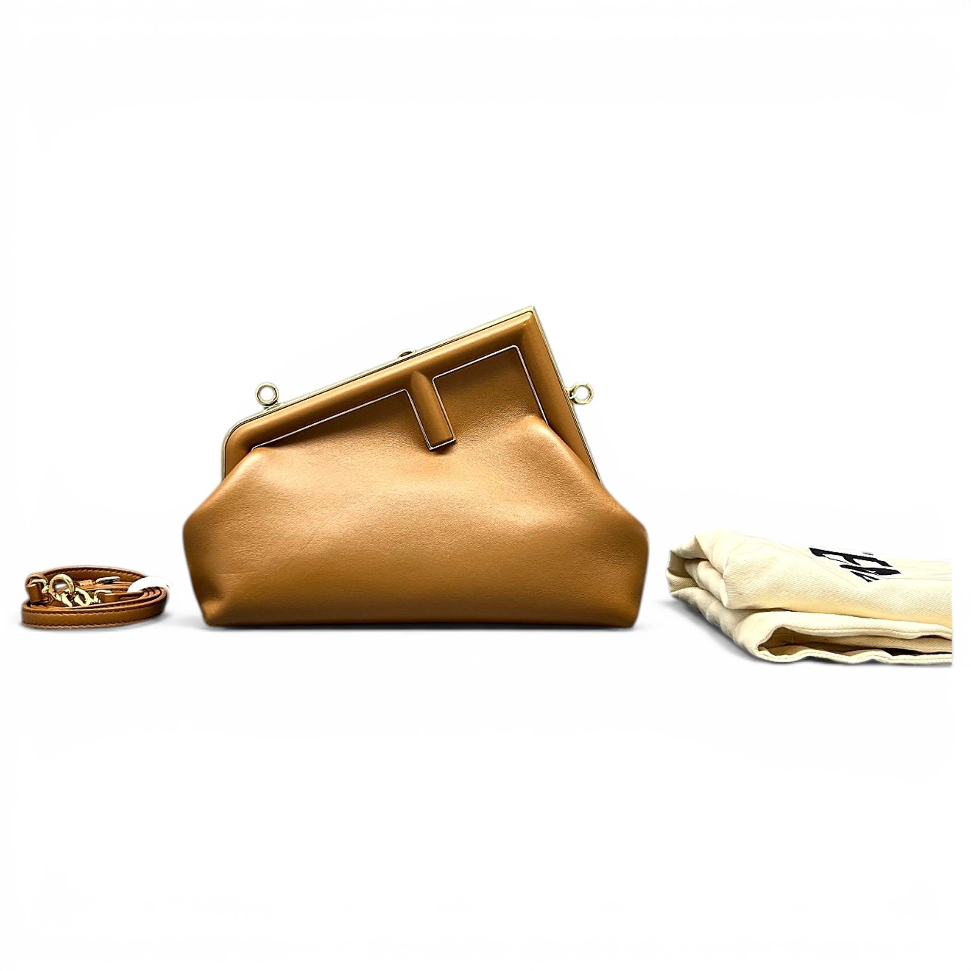 First leather handbag