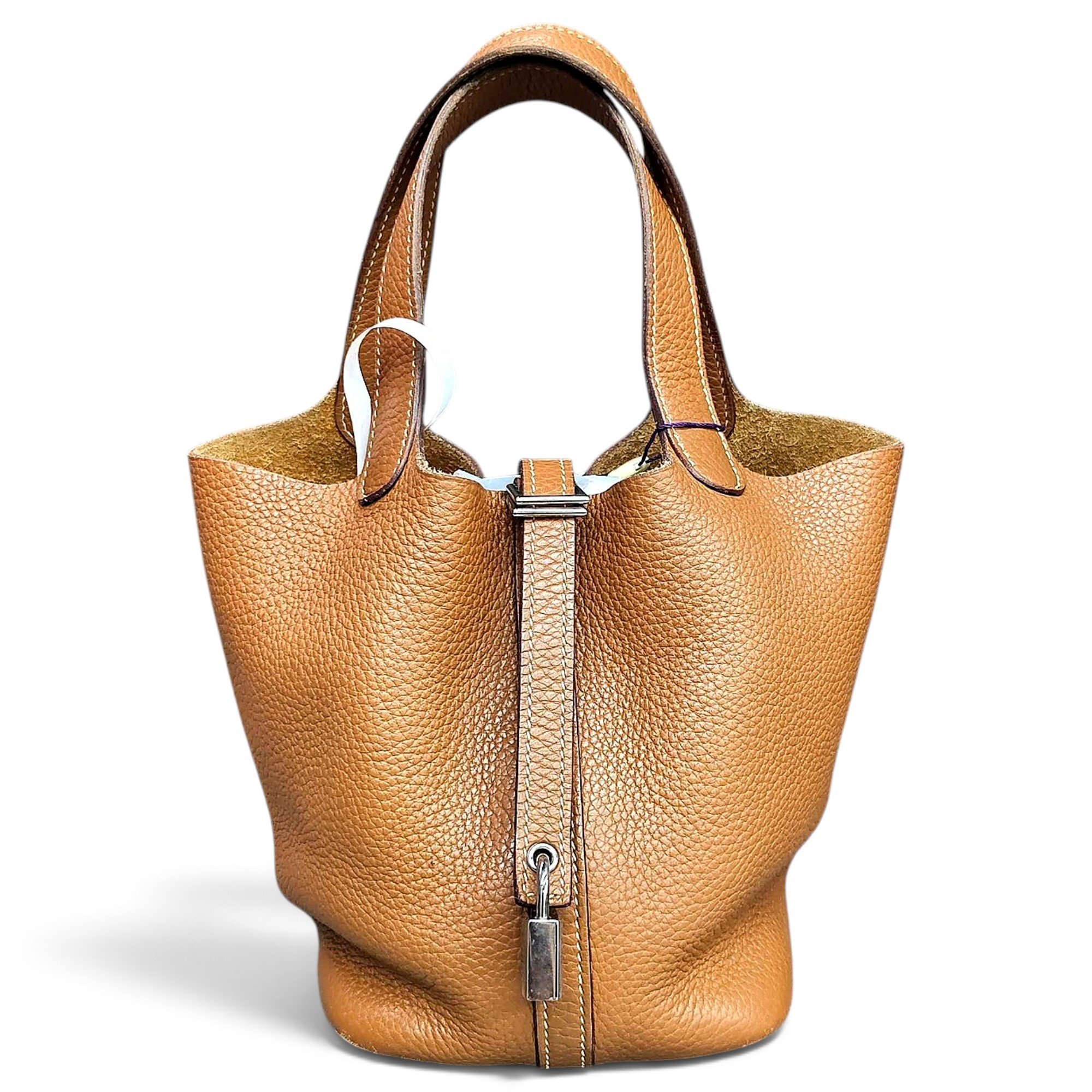 Picotin leather handbag
