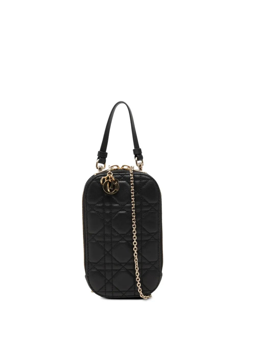 2022 Lambskin Cannage Lady Dior Call In Phone Holder satchel