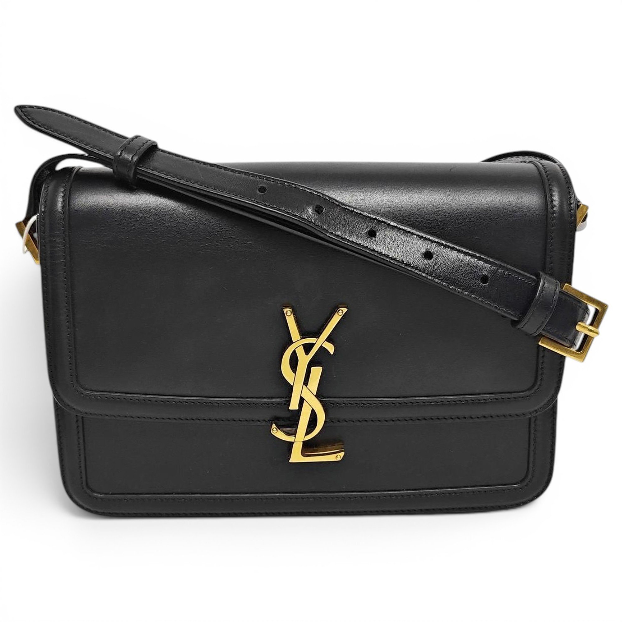 Solférino leather handbag