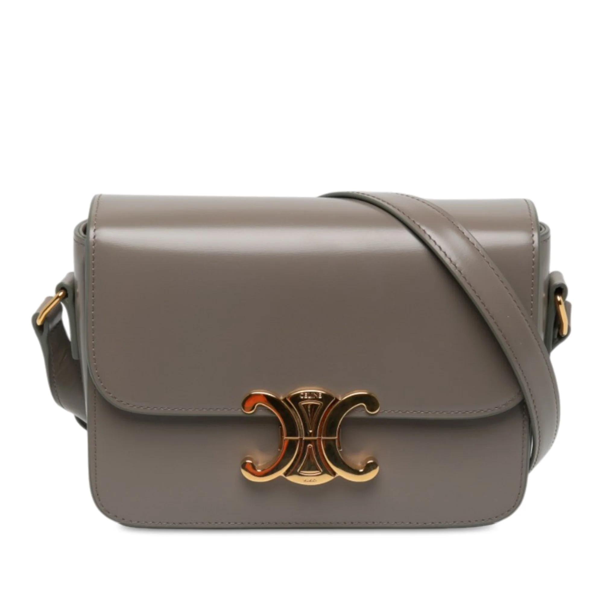 Triomphe pony-style calfskin handbag