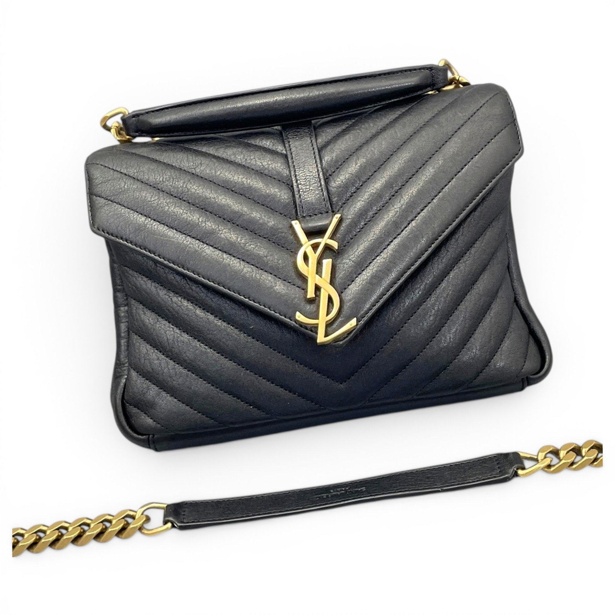 Collége monogramme leather handbag